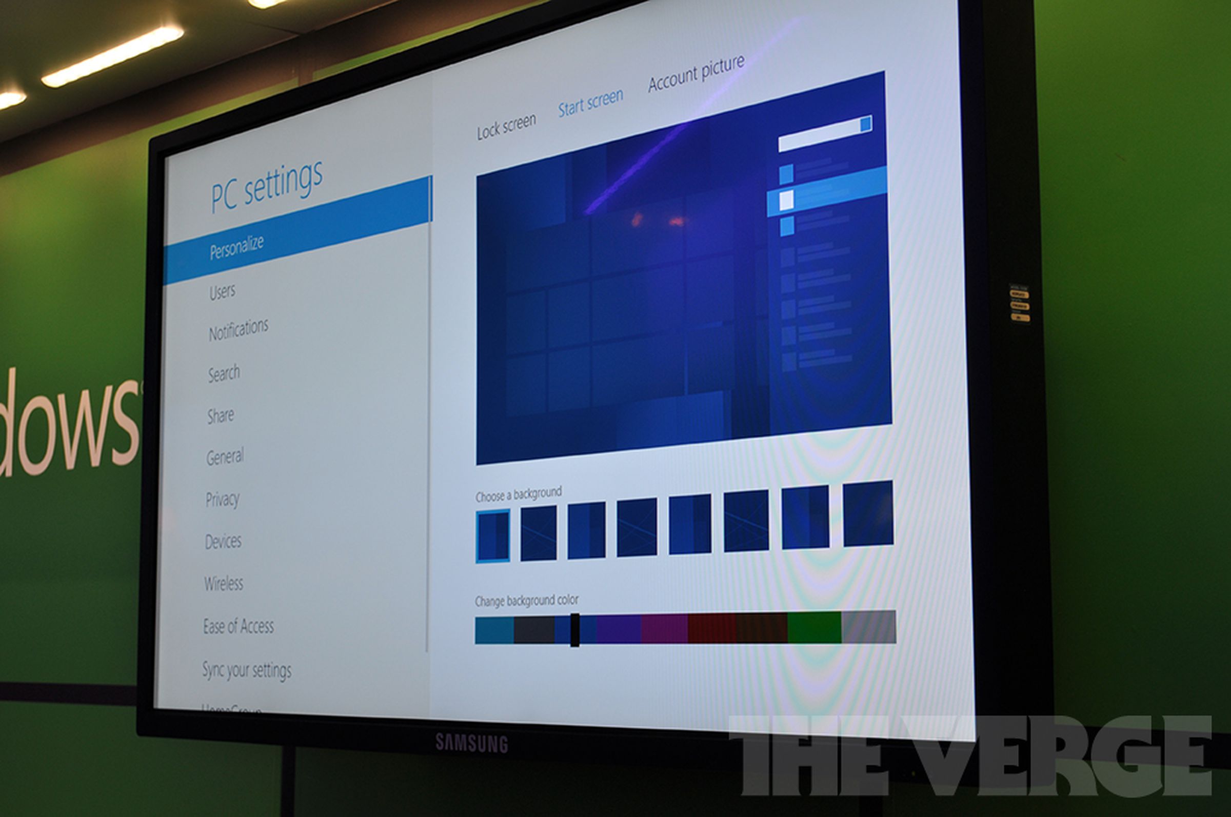 Windows 8 build 8175 hands-on pictures
