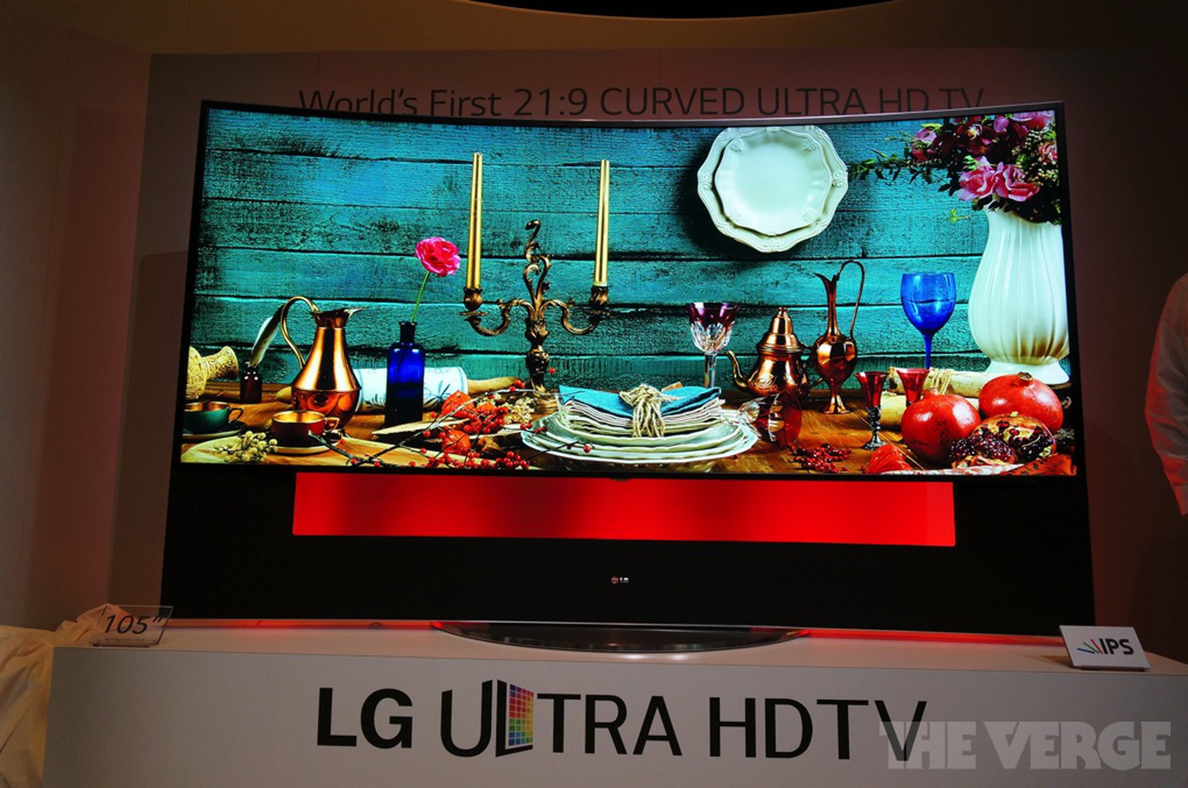 LG's new curved 105-inch UHD TV