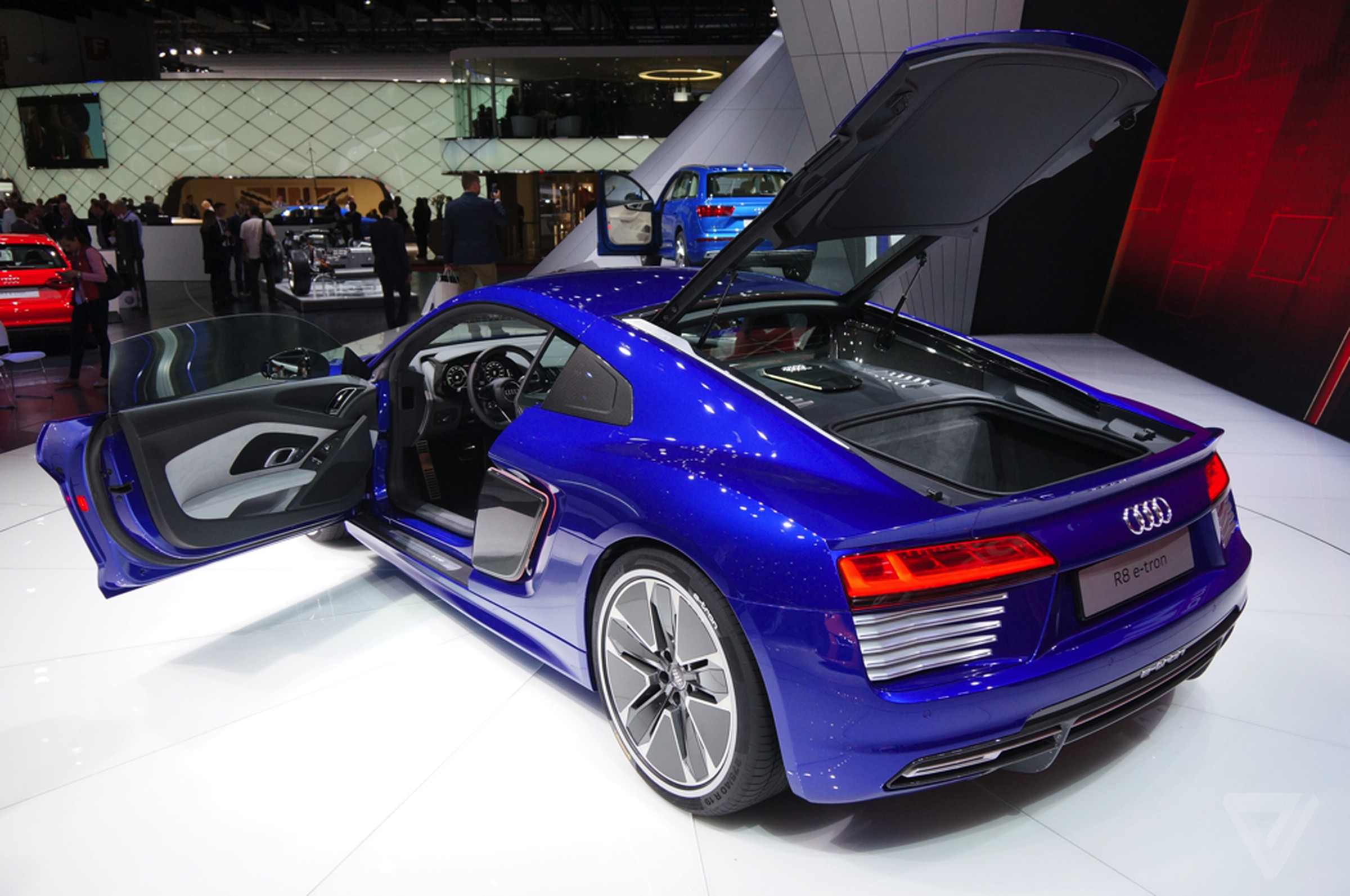 Audi R8 e-tron at the Geneva Motor Show 2015