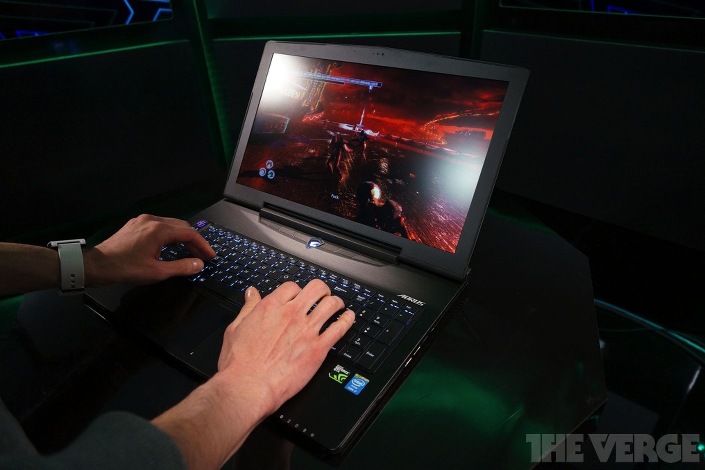 Gallery Photo: Aorus X7 gaming laptop hands-on