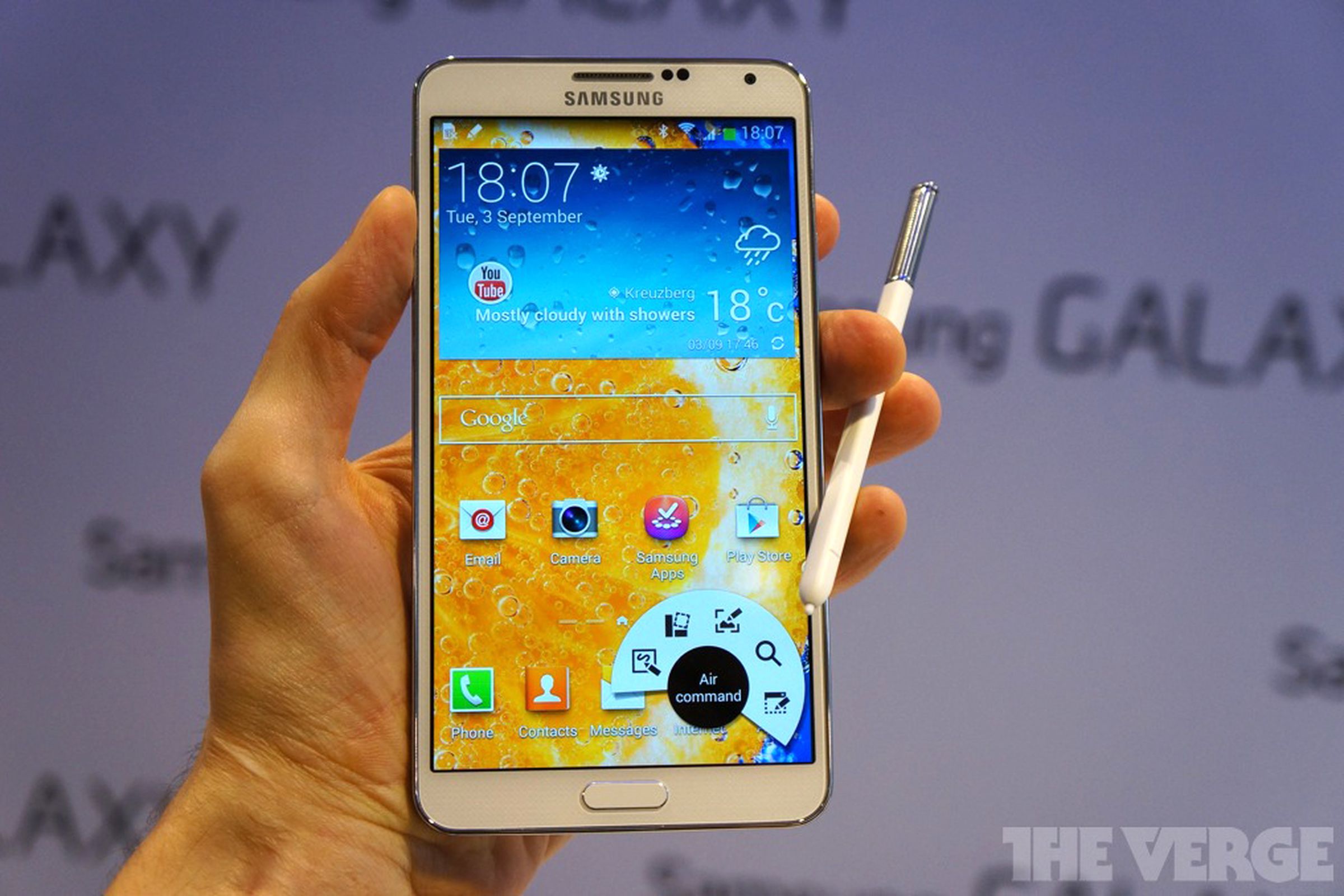 Galaxy Note 3 stock (brighter)