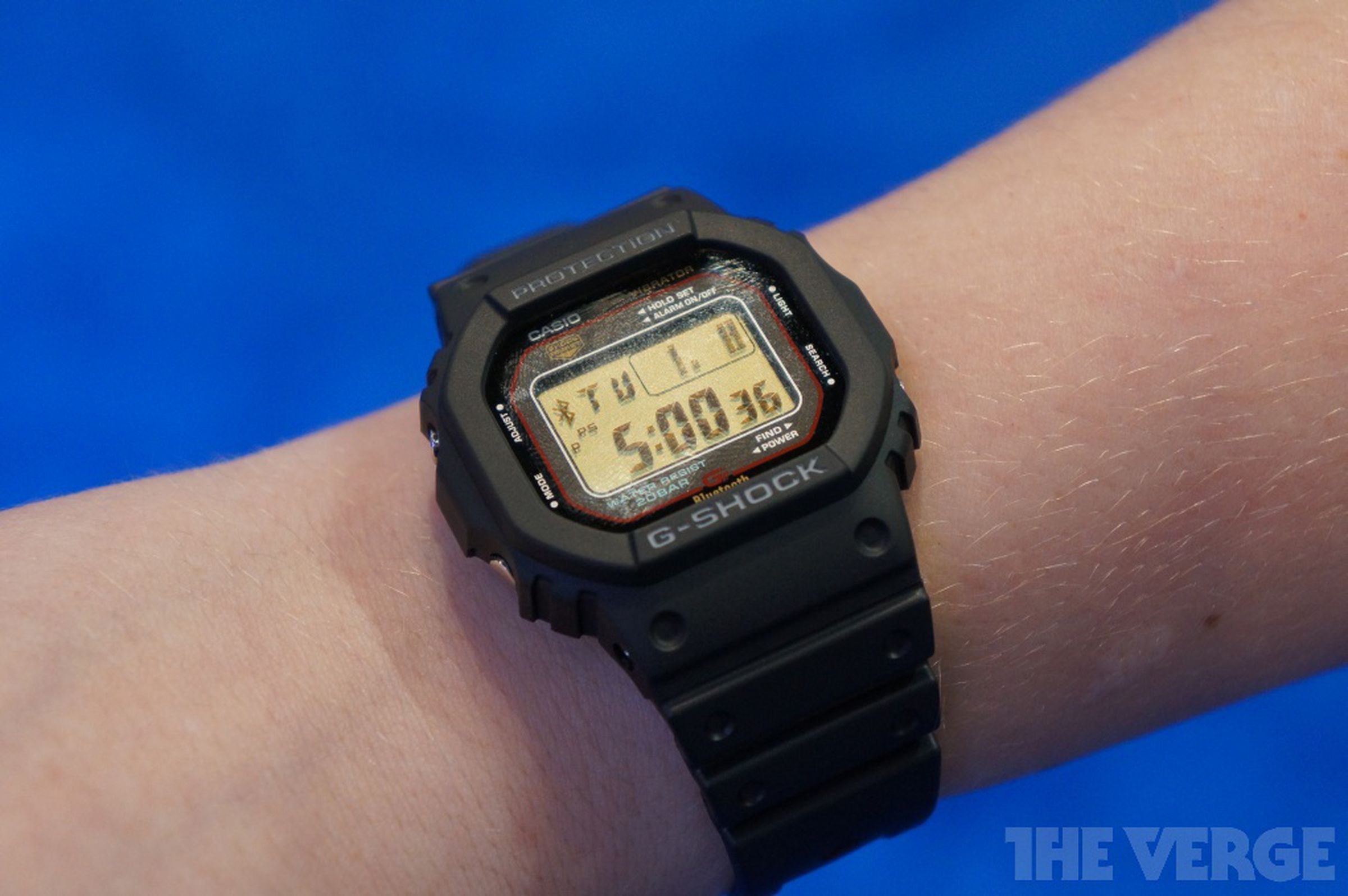 Casio GB-5600A Bluetooth smart watch hands-on photos