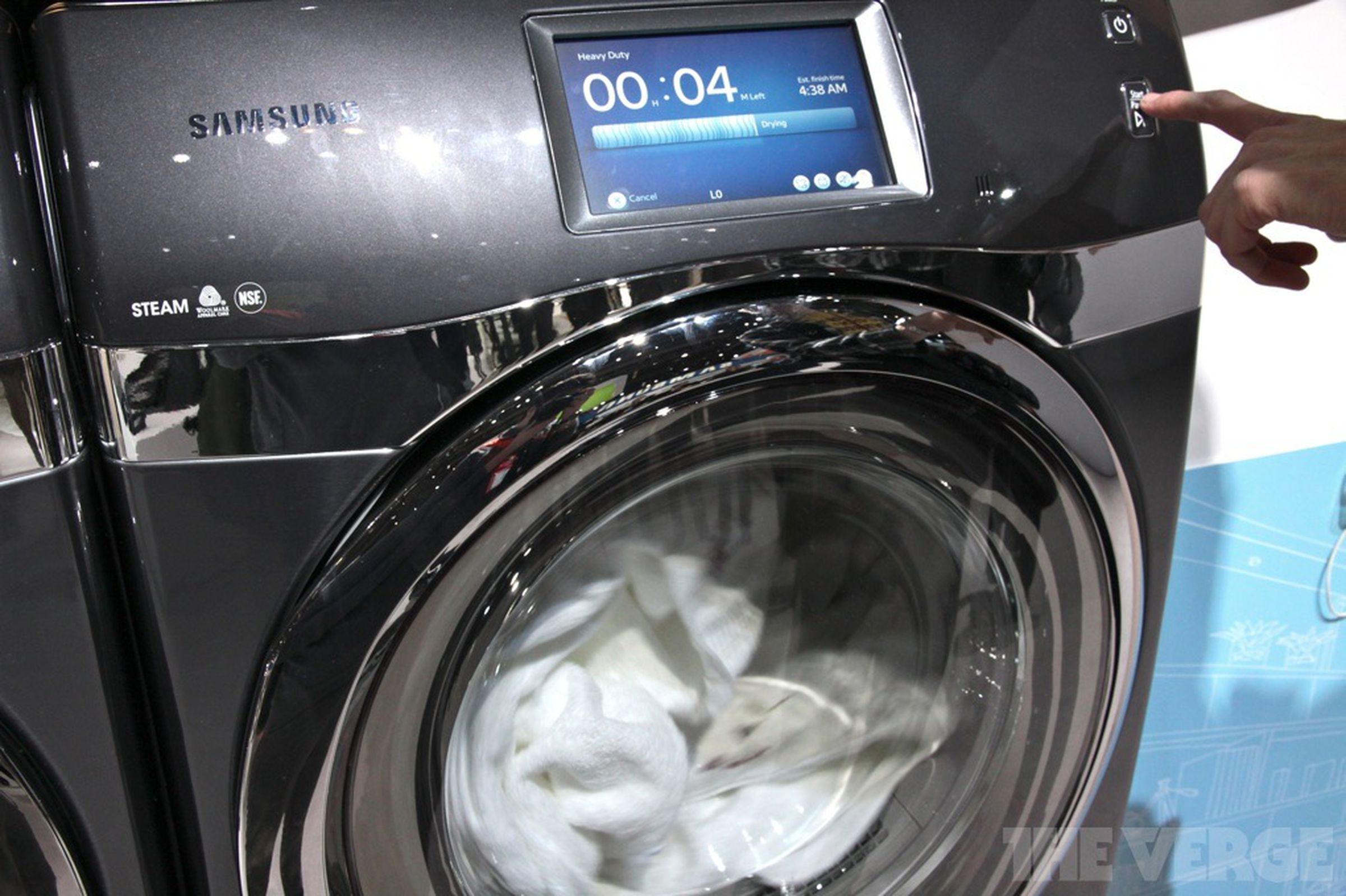 Samsung WF457 Wi-Fi washing machine hands-on photos