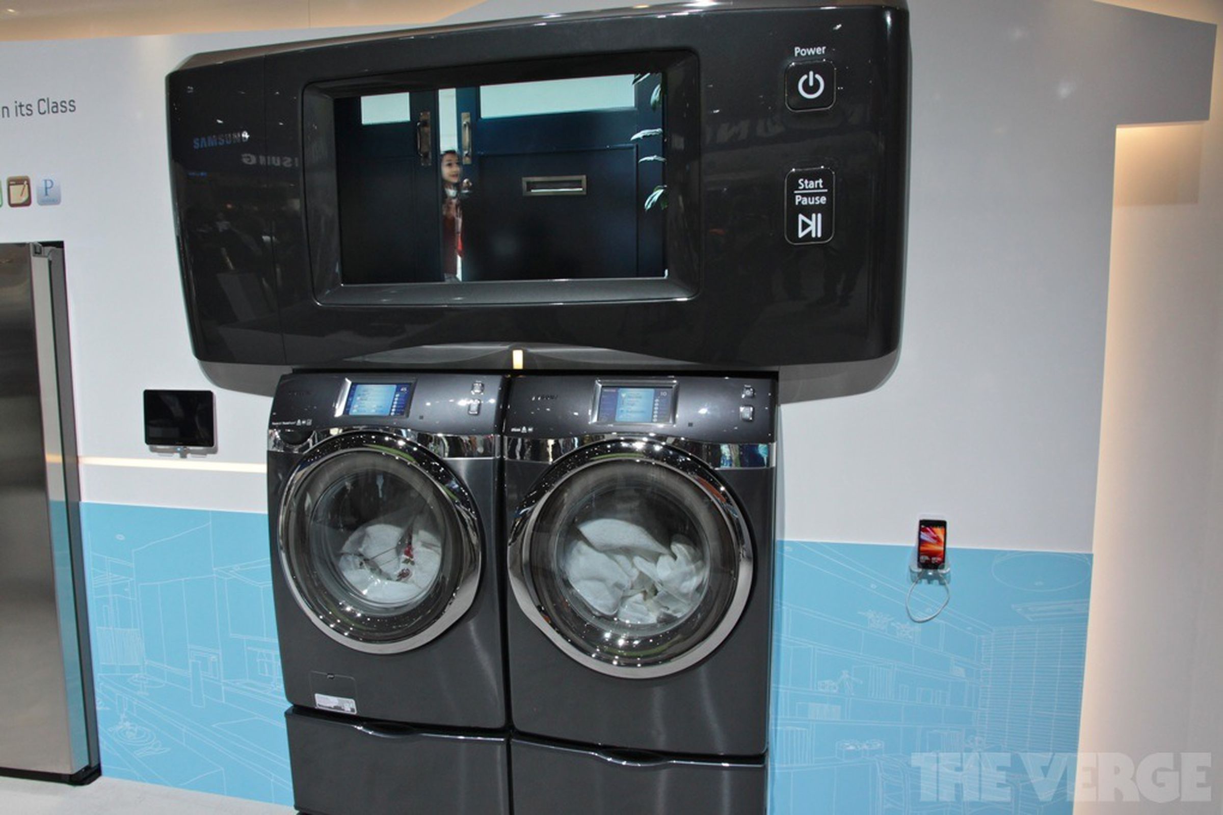 Samsung WF457 Wi-Fi washing machine hands-on photos