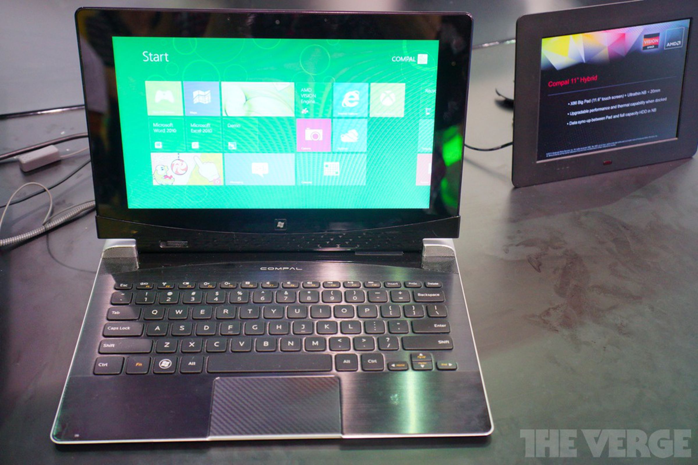 Compal AMD Windows 8 hybrid tablet hands-on photos