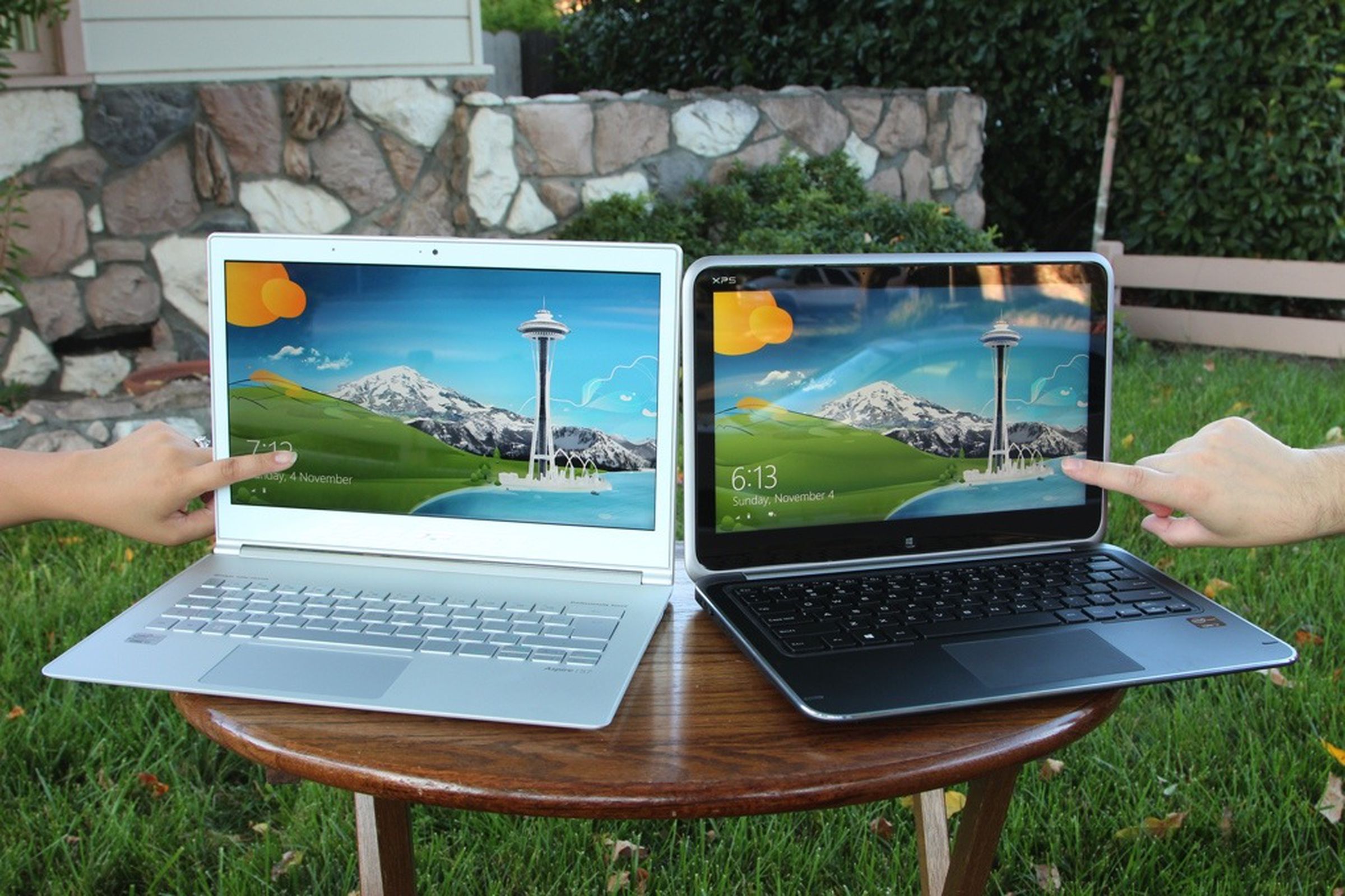 Dell XPS 12 vs. Acer Aspire S7 pictures