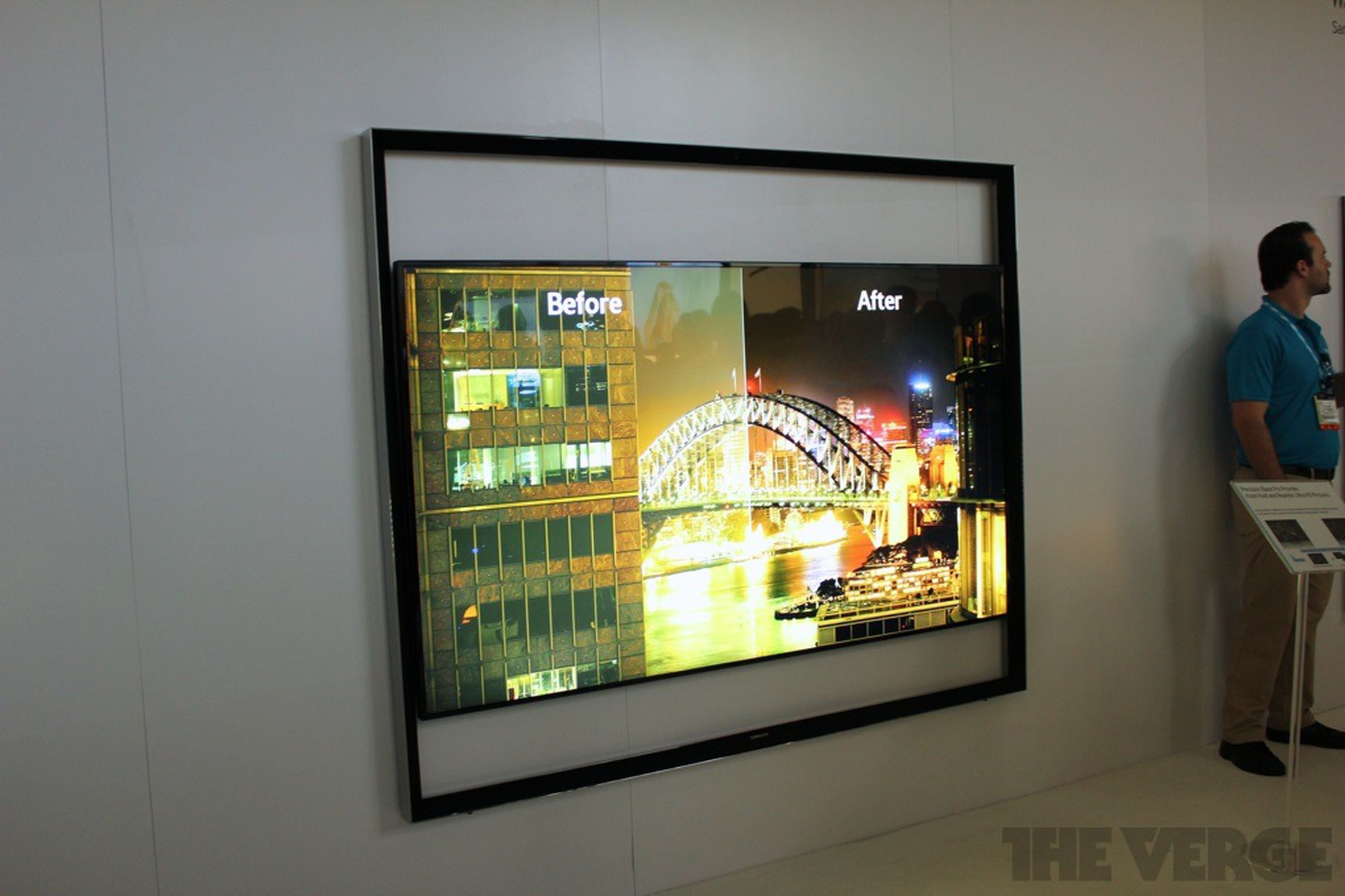 Samsung 'floating' 4K Ultra High-Definition TV photos