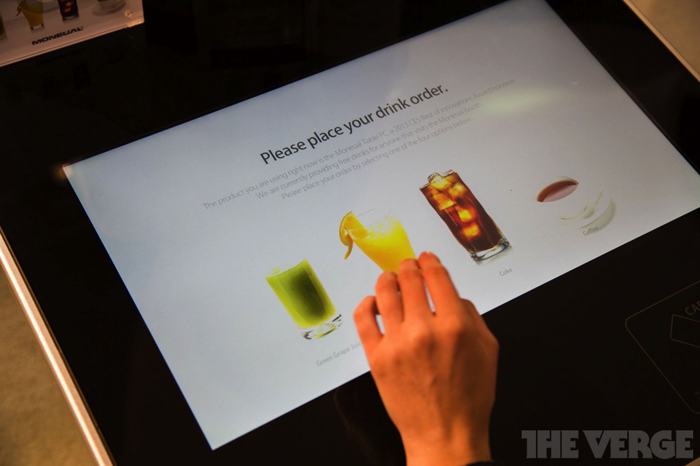 Moneual touchscreen restaurant table photos
