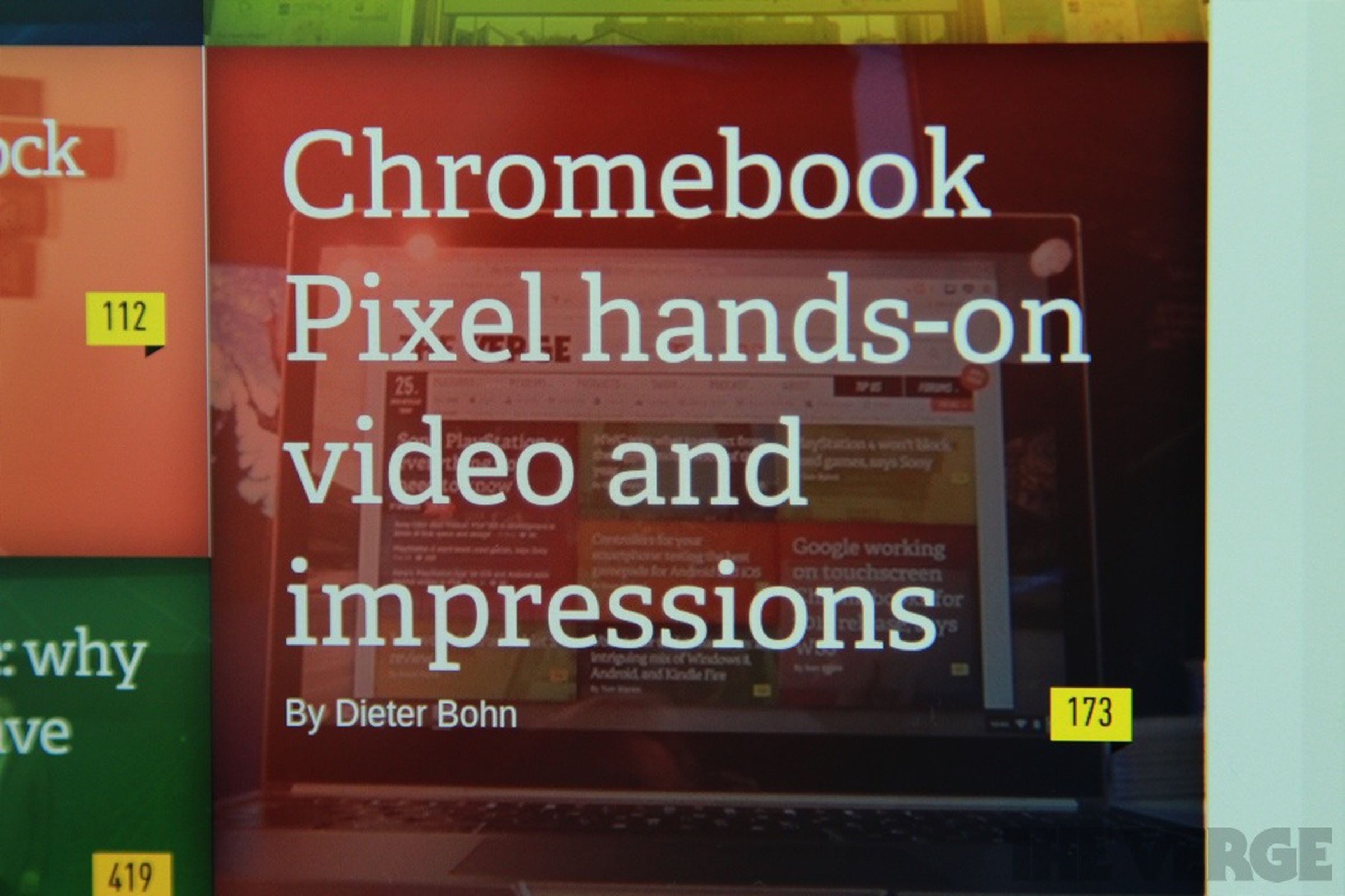 Google Chromebook Pixel photos
