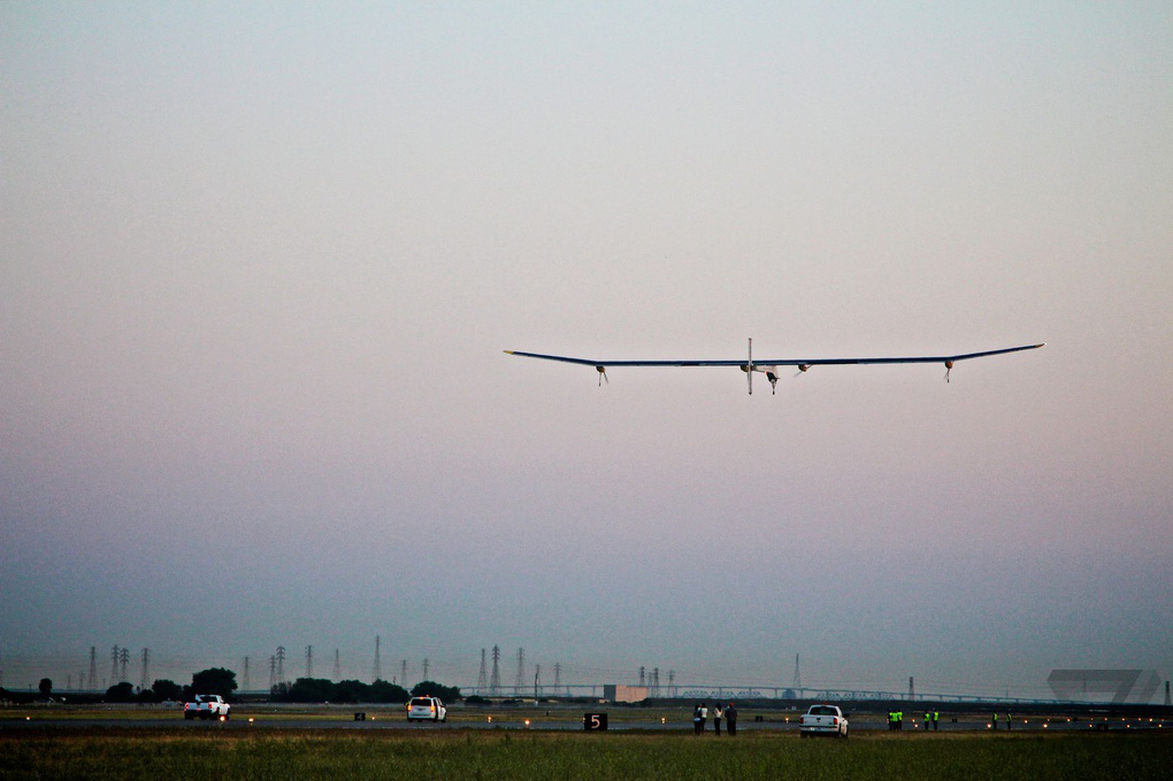 Solar Impulse plane at Moffett Field, May 3rd, 2013