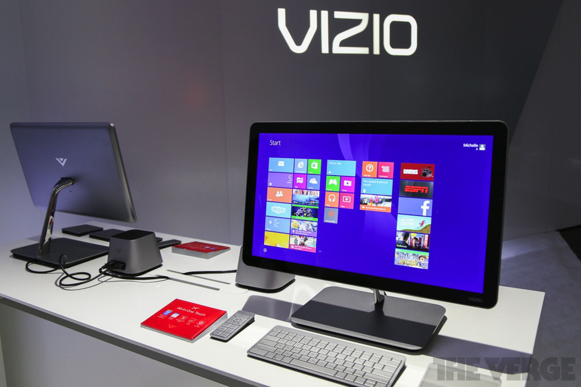 Vizio Thin + Light 15.6-inch and all-in-one computer photos
