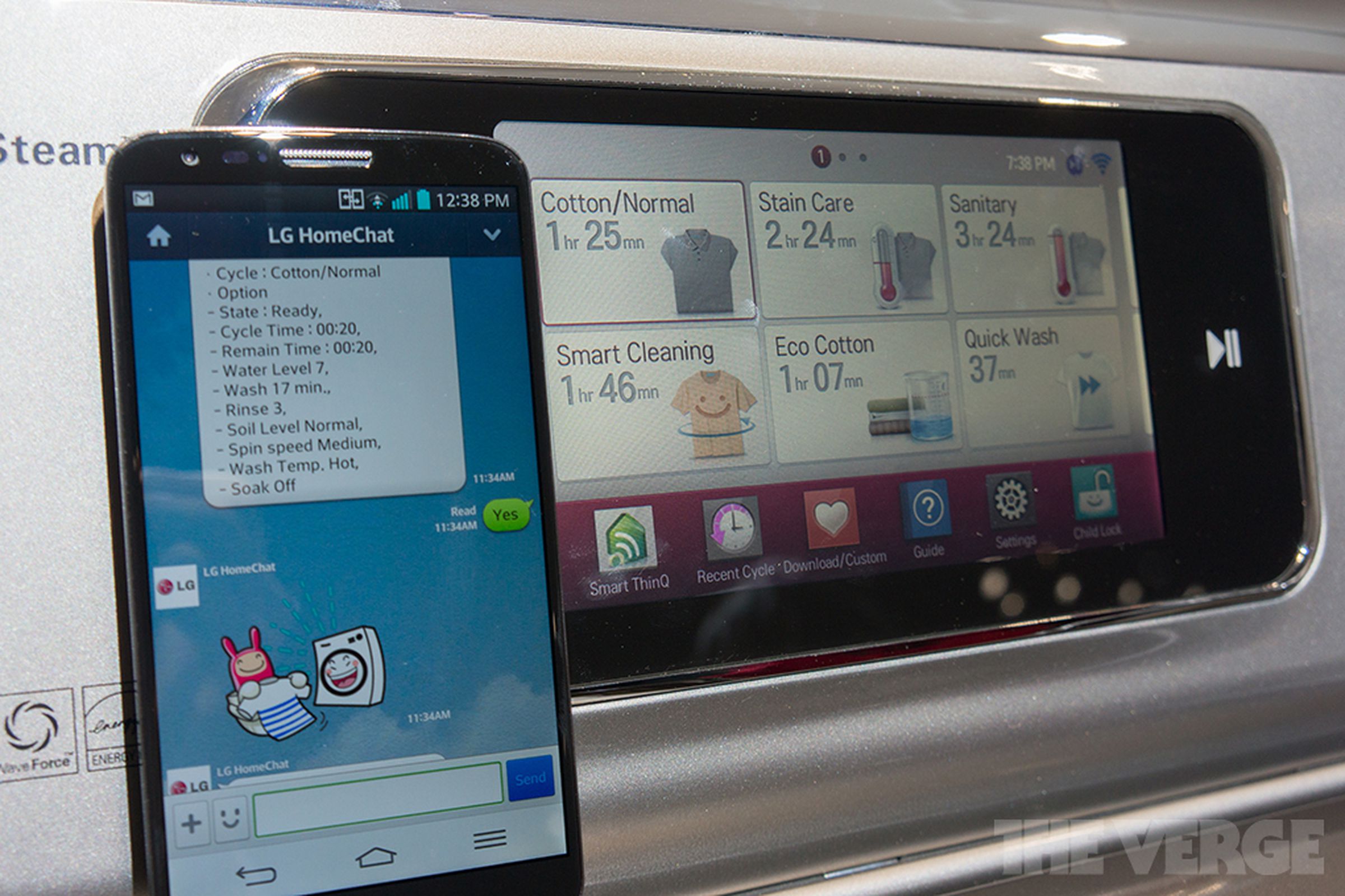 LG's texting smart appliances