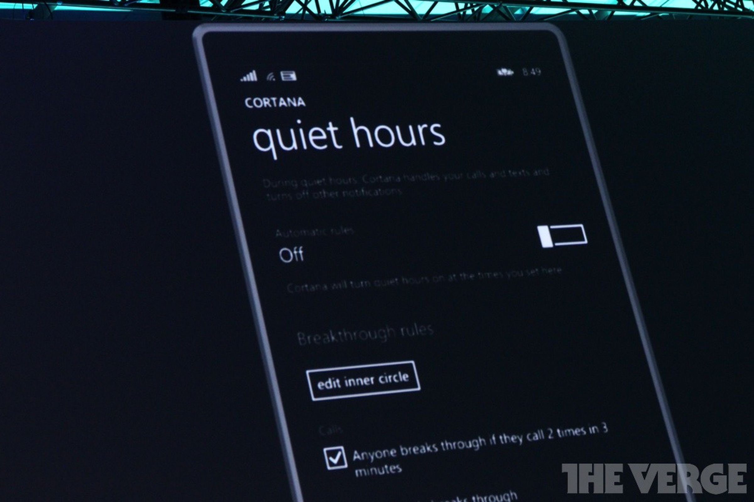 Photos of Windows Phone 8.1 with Cortana voice assistant from Microsoft Build
