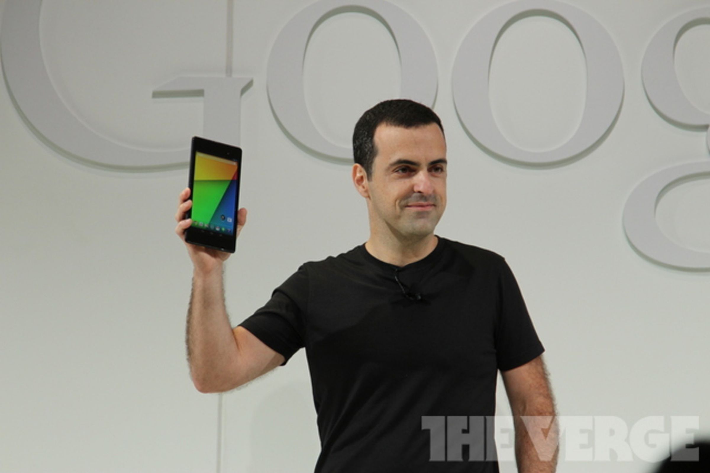 Hugo Barra with Nexus 7 2013