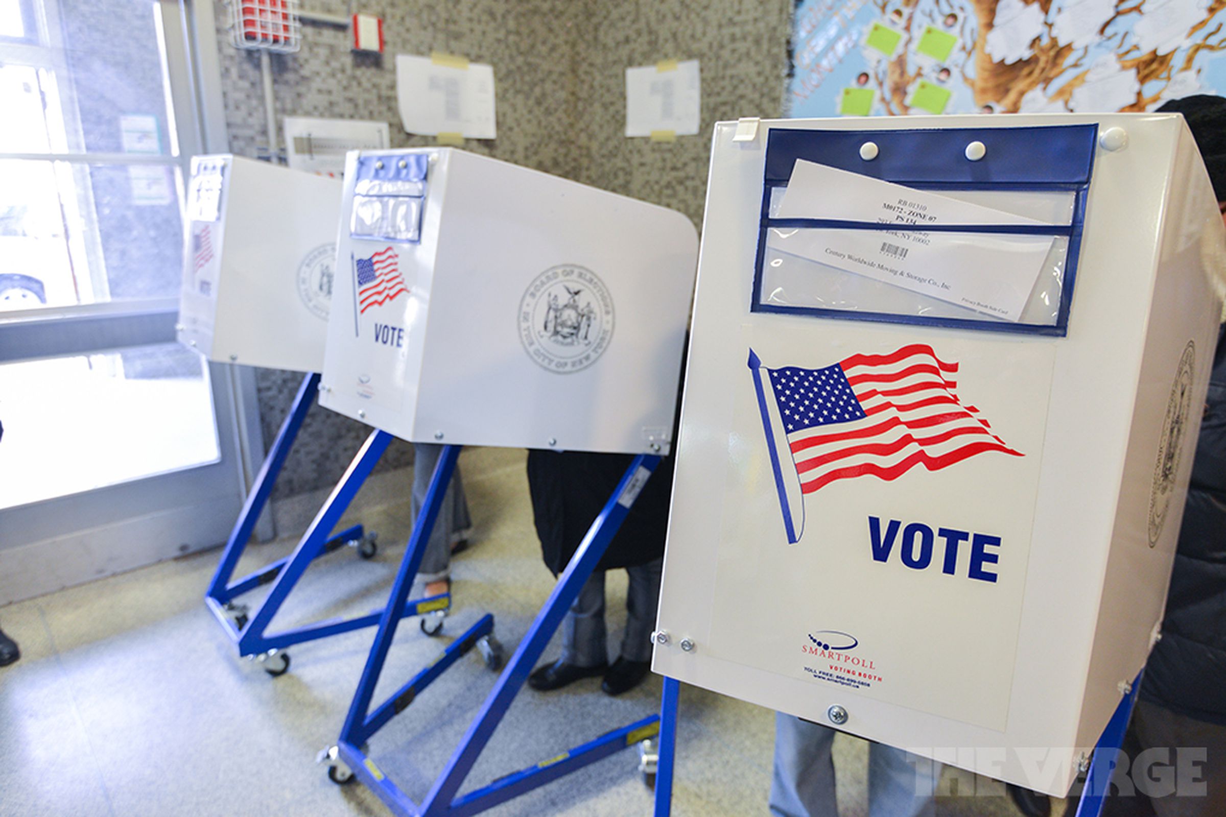 US Election Voting Ballot booth (STOCK)