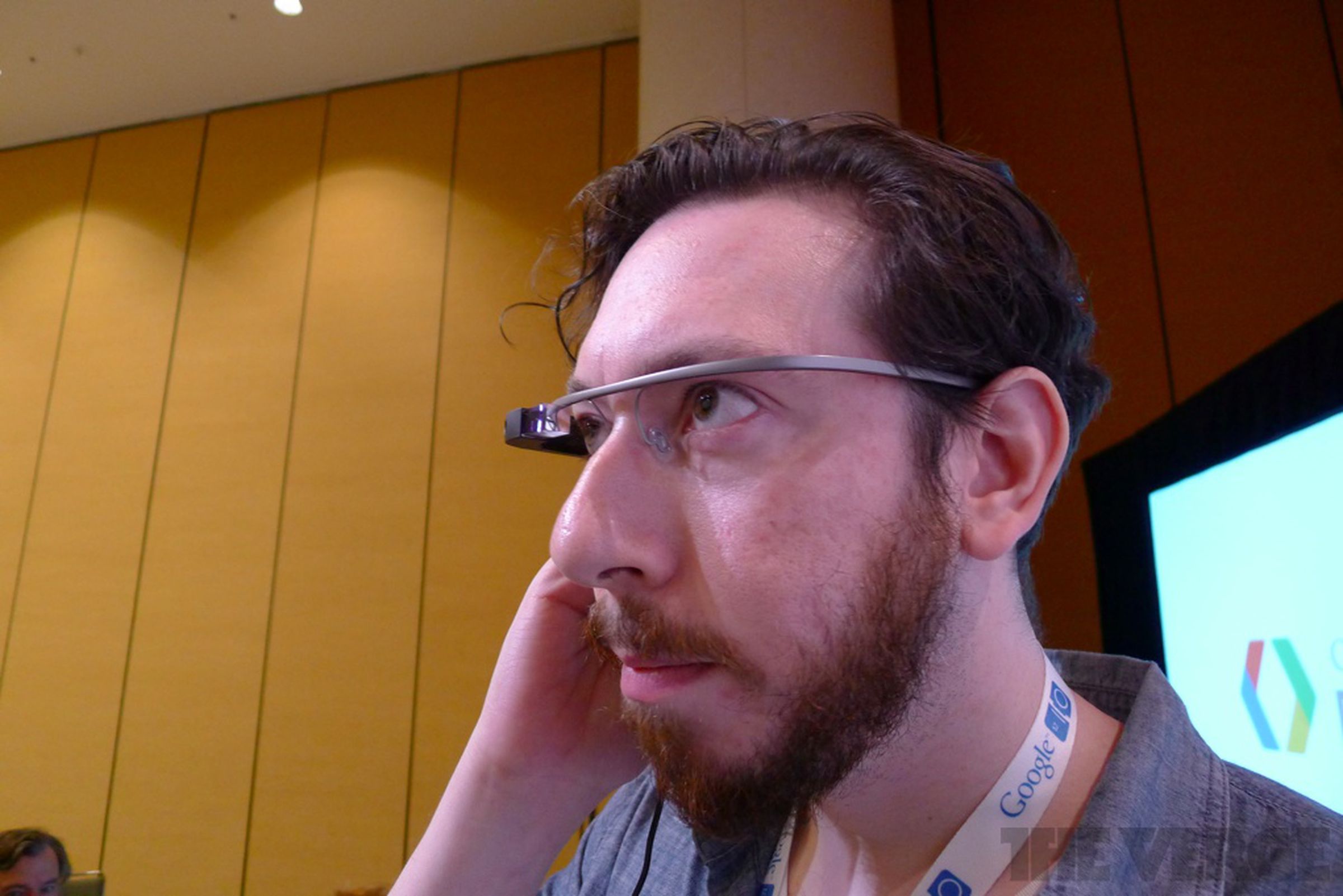 Trying out Sergey Brin's Glasses