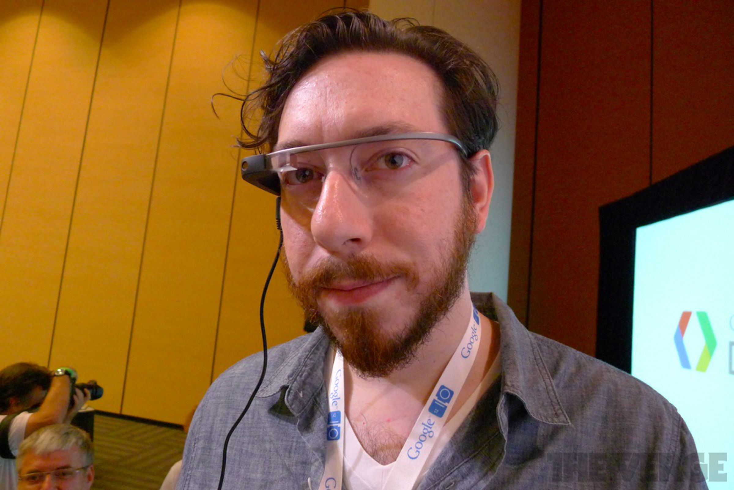 Trying out Sergey Brin's Glasses