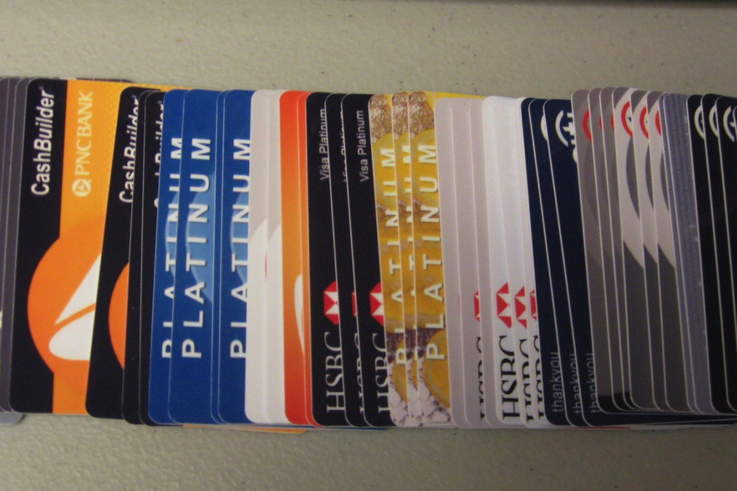 Credit Cards Seized by the Department of Justice