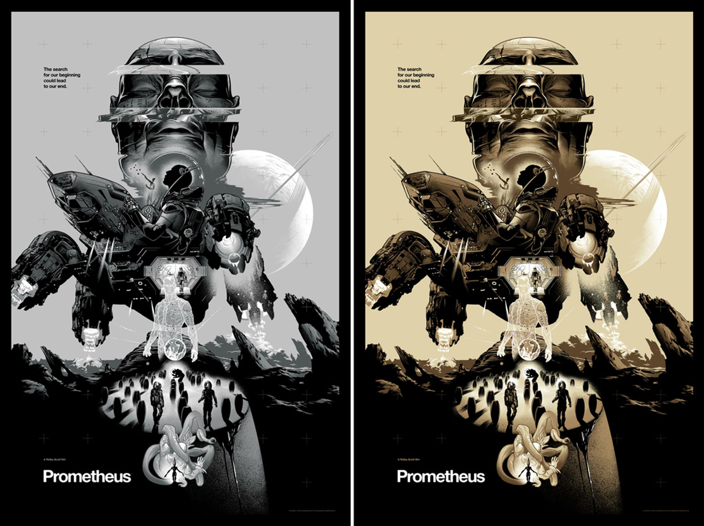 Mondo sci-fi movie poster exhibit with Kevin Tong and Martin Ansin
