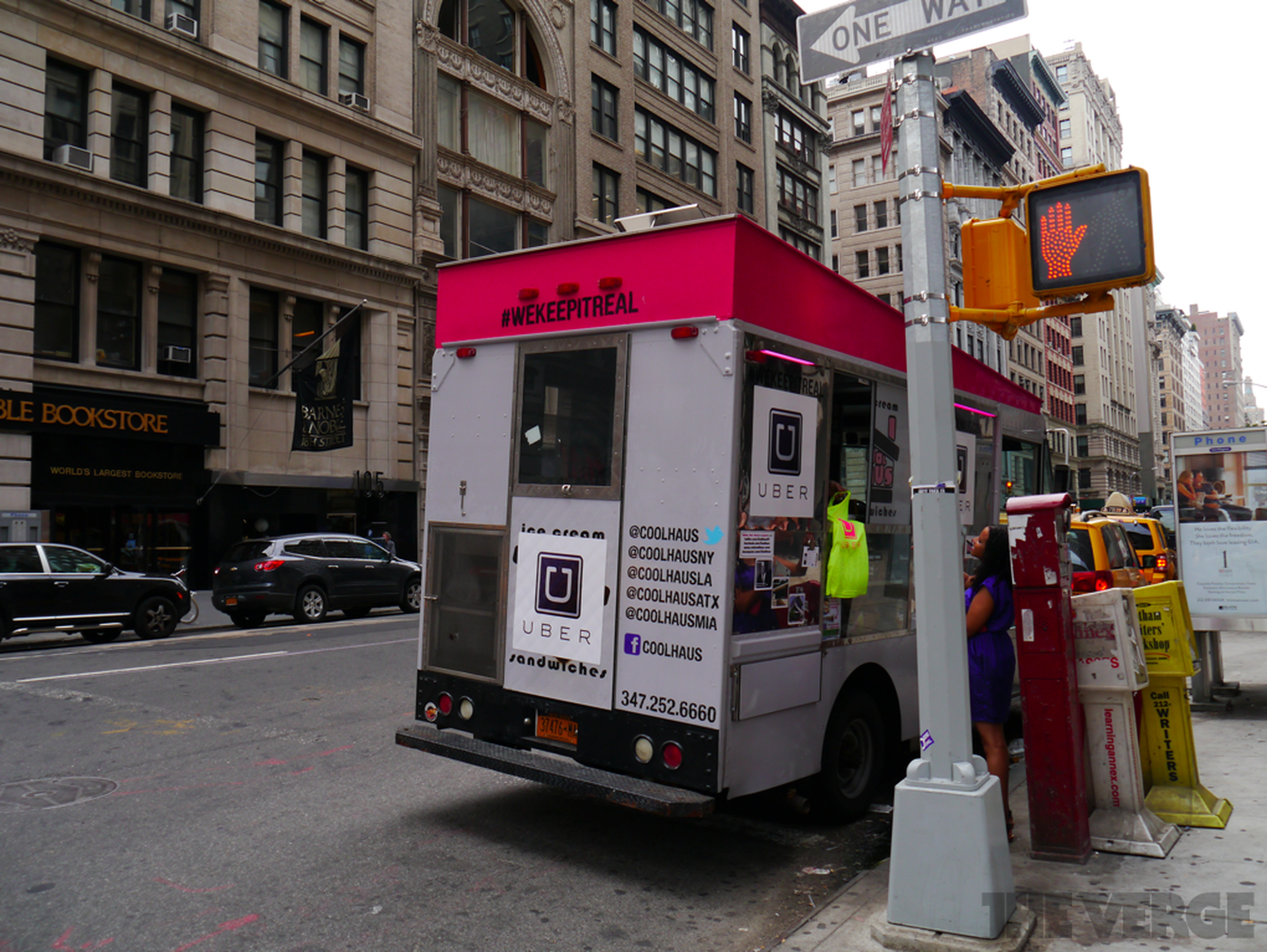 Uber on-demand ice cream truck photos