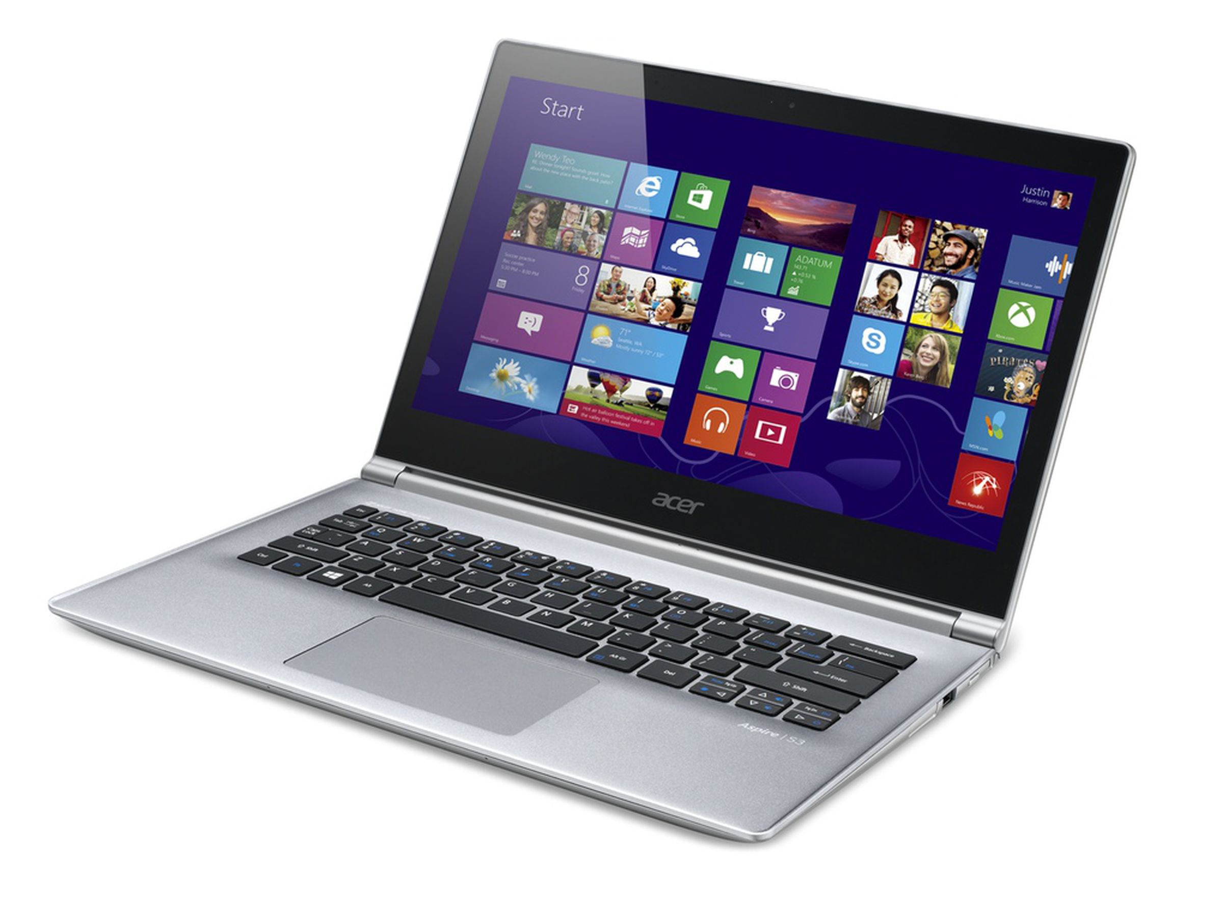 Acer Aspire S7, Aspire S3, and Z3 images