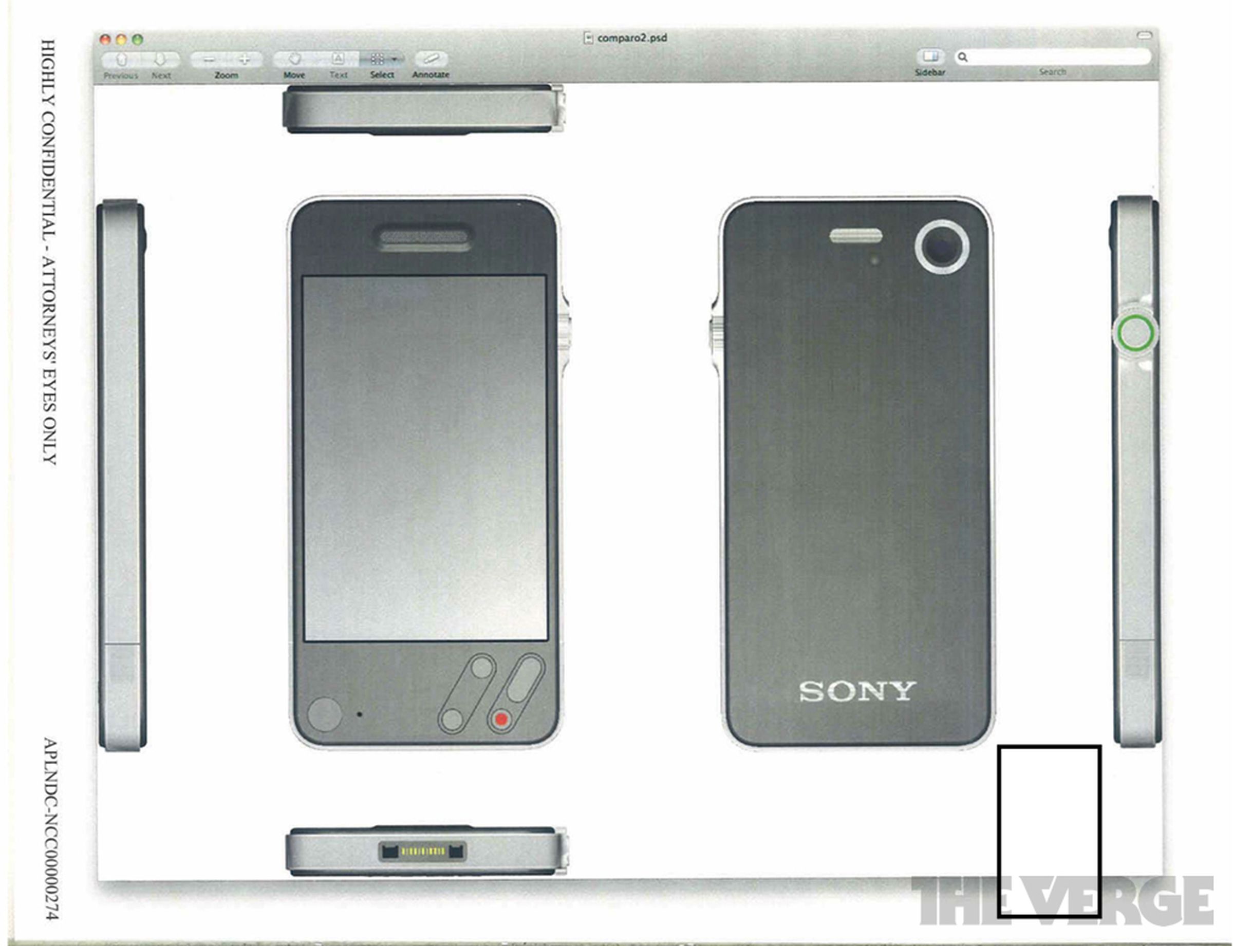 Sony-inspired iPhone design renders