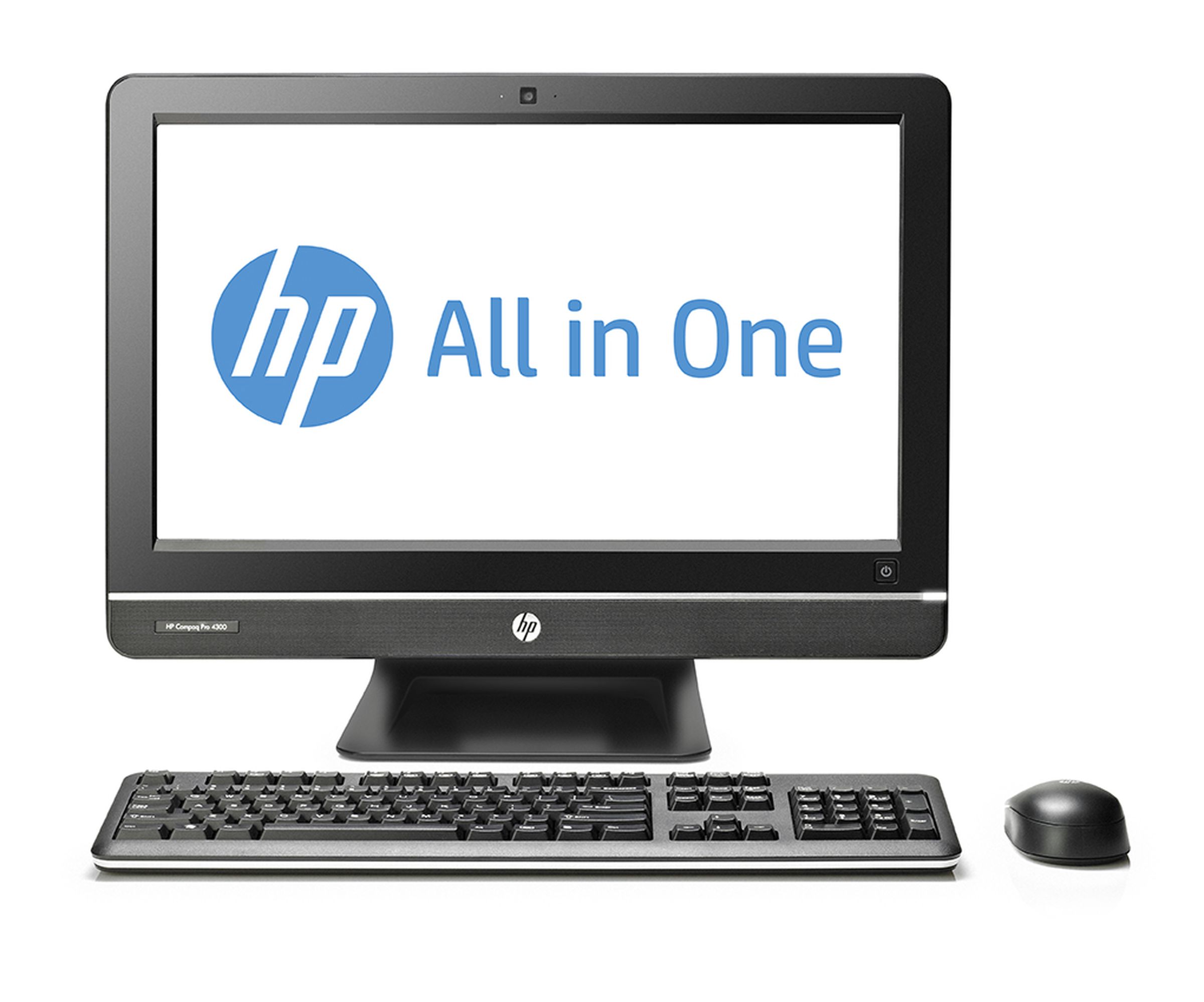 HP Compaq Elite 8300, Pro 6300, and Pro 4300 all-in-one press pictures