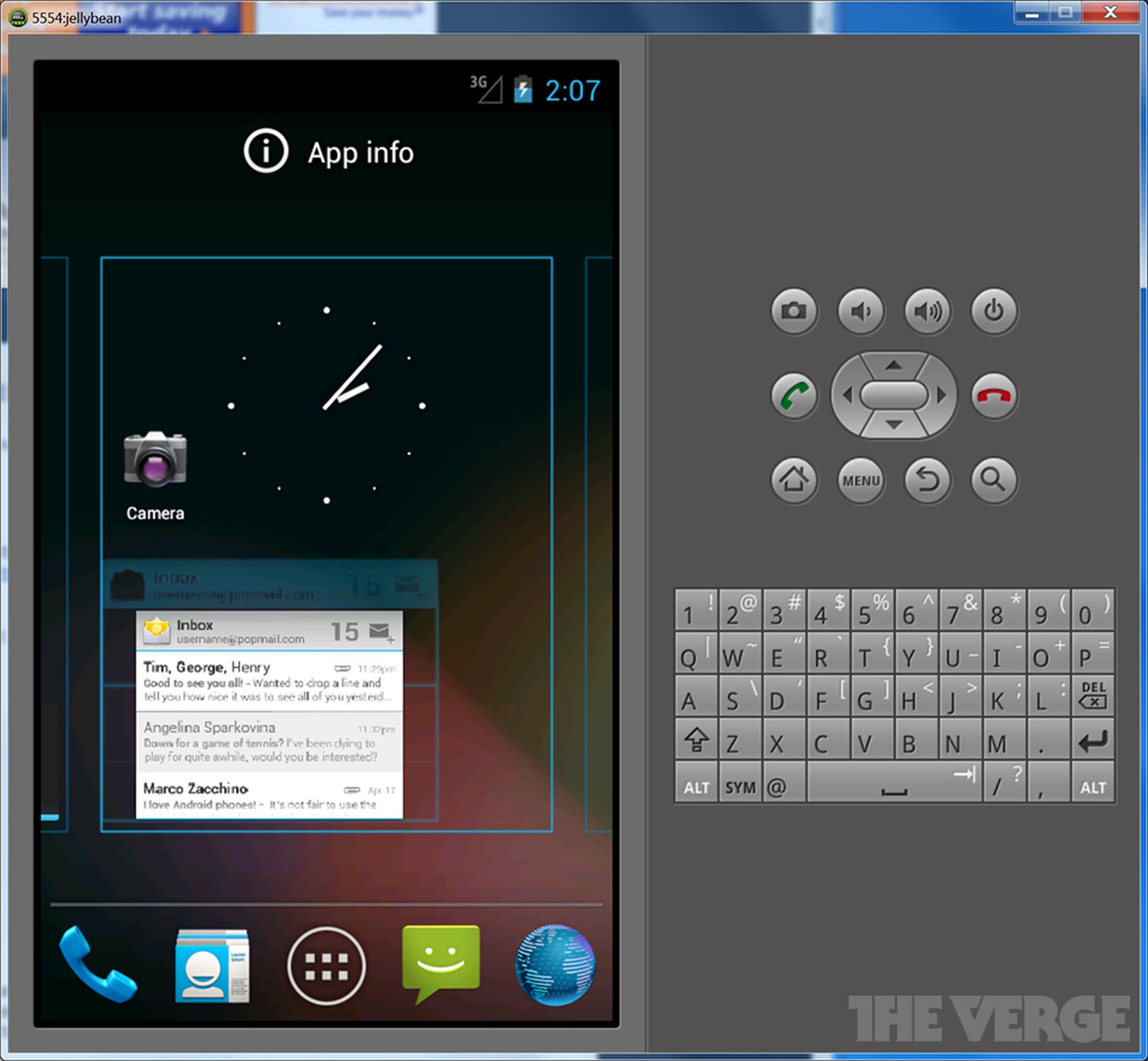 Android 4.1 Jelly Bean emulator in pictures