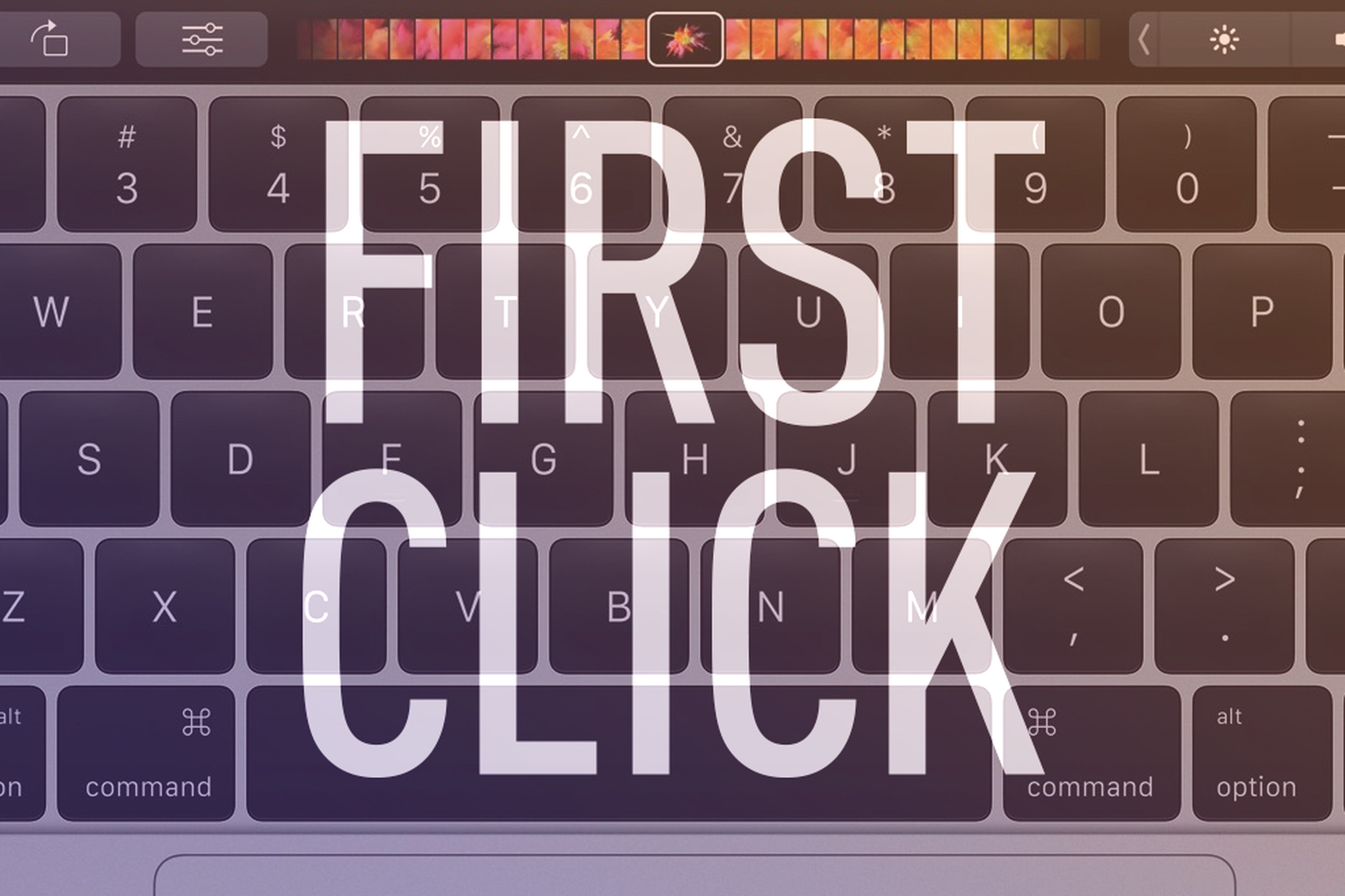 first click touch bar