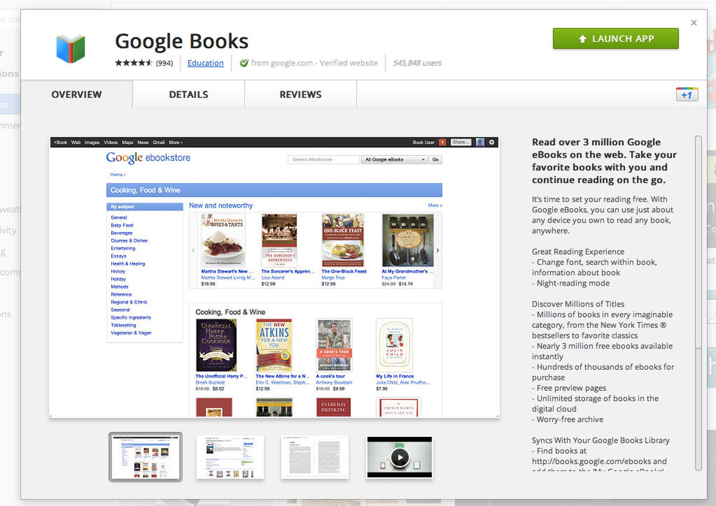 Google Chrome Web Store redesign