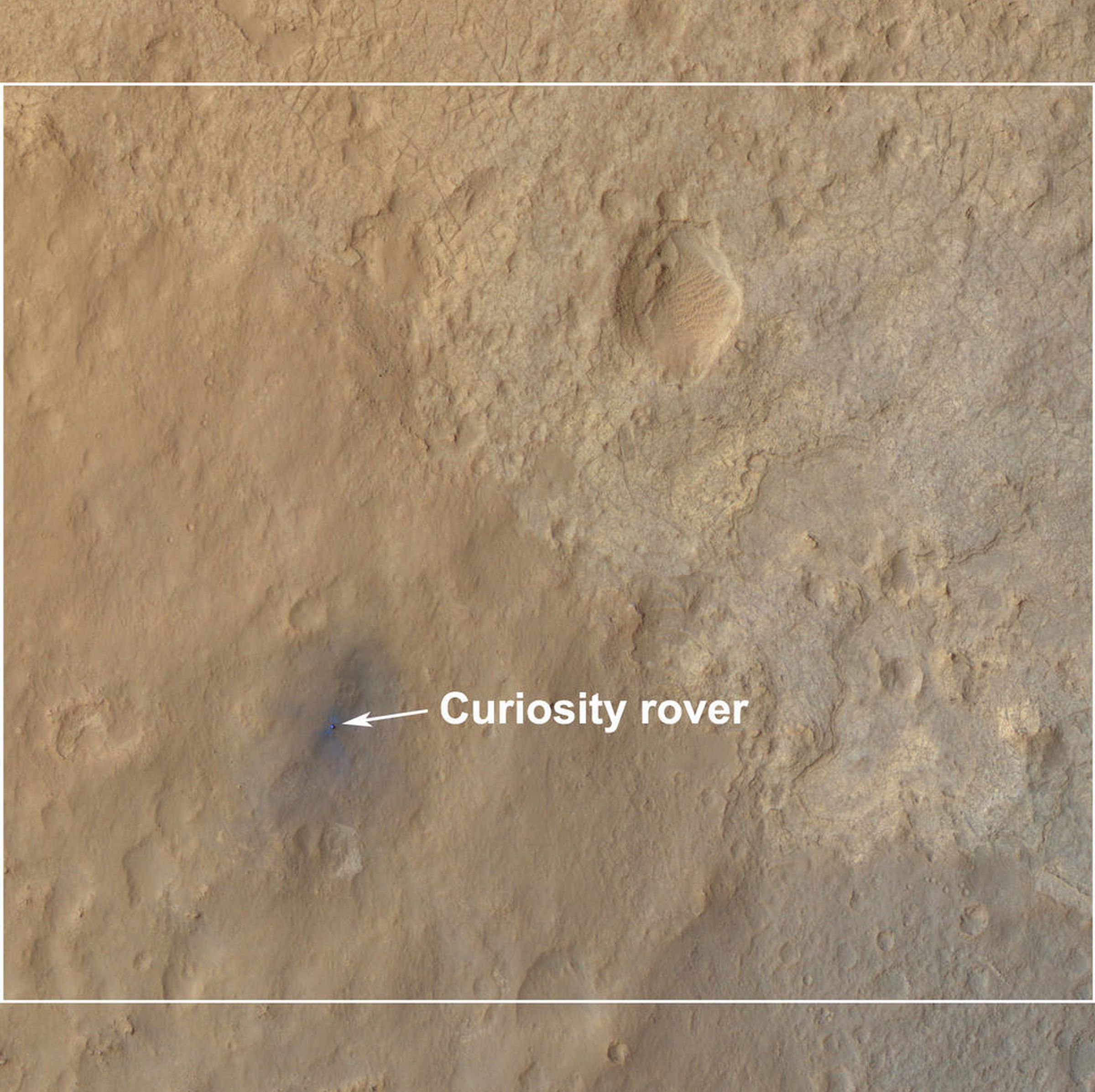 Curiosity Rover HiRISE images