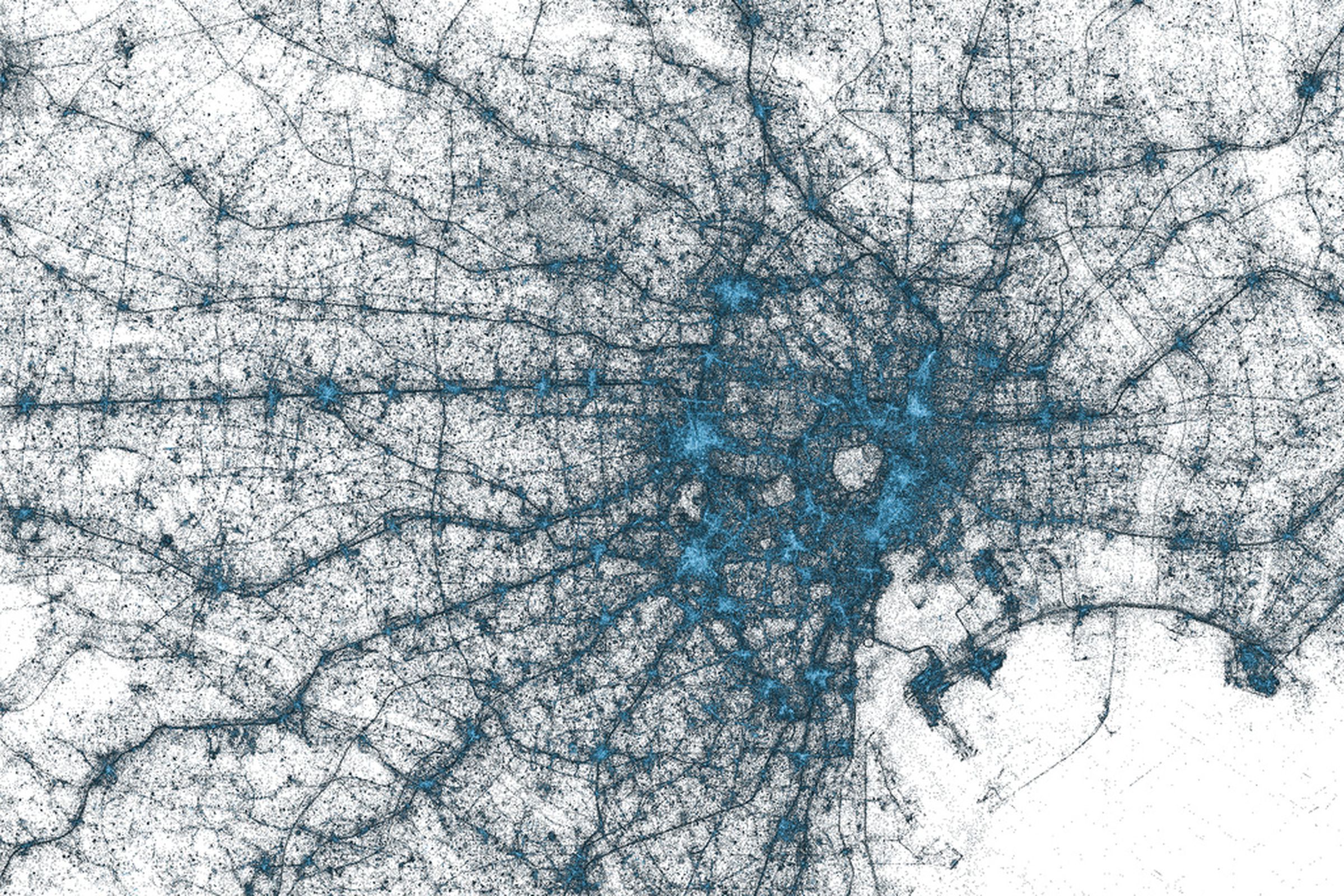Twitter Tokyo visualization (flickr)