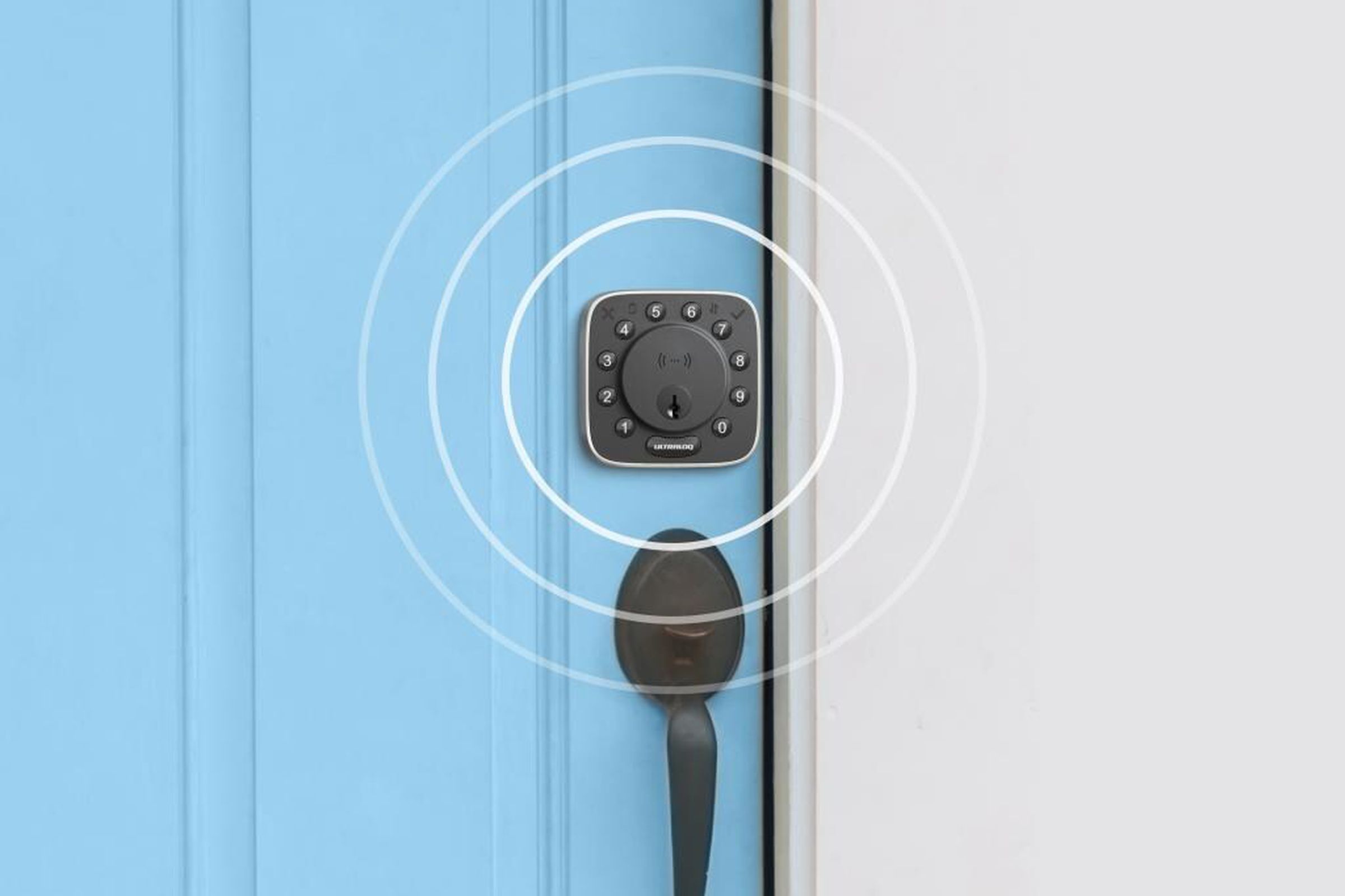 The Ultraloq Bolt Mission UWB Plus NFC is the first smart lock to launch that leverages ultra wideband auto-unlocking technology.