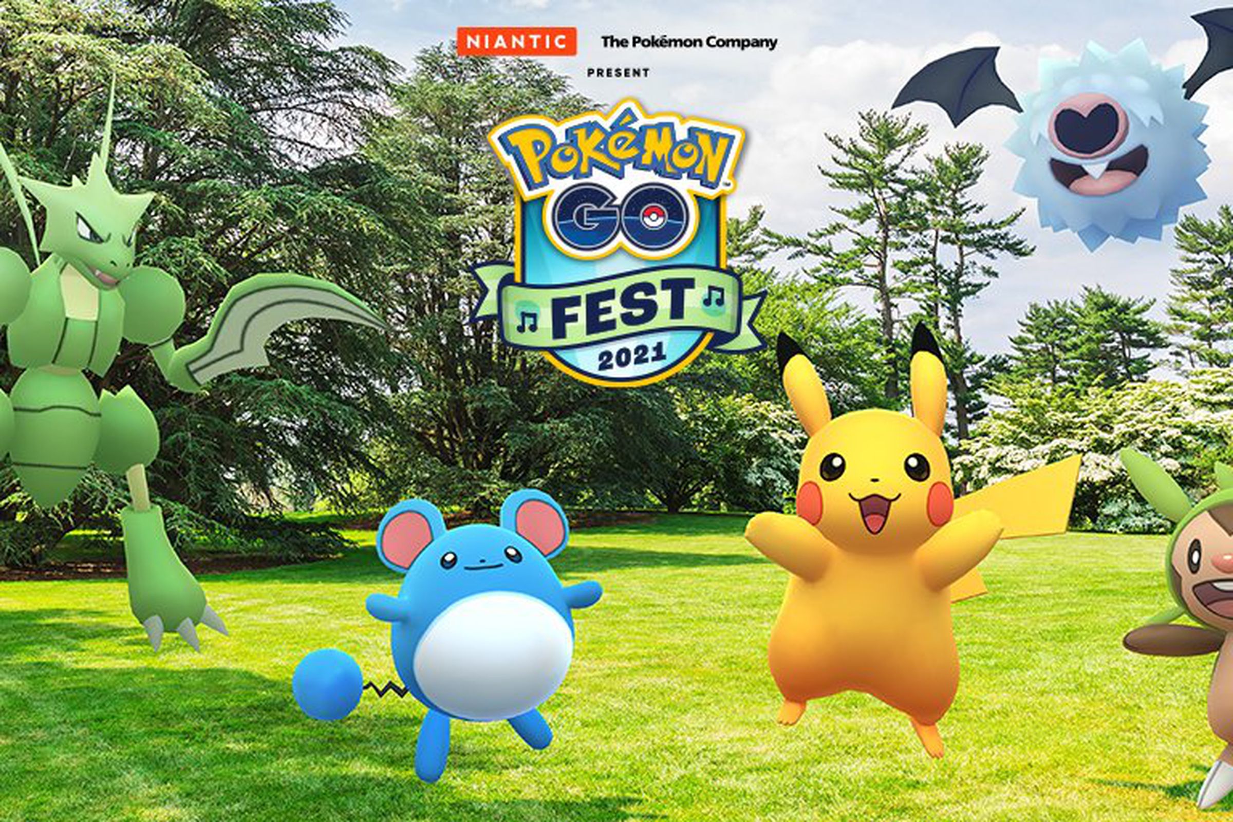 A promotional image for Pokémon Go Fest 2021.