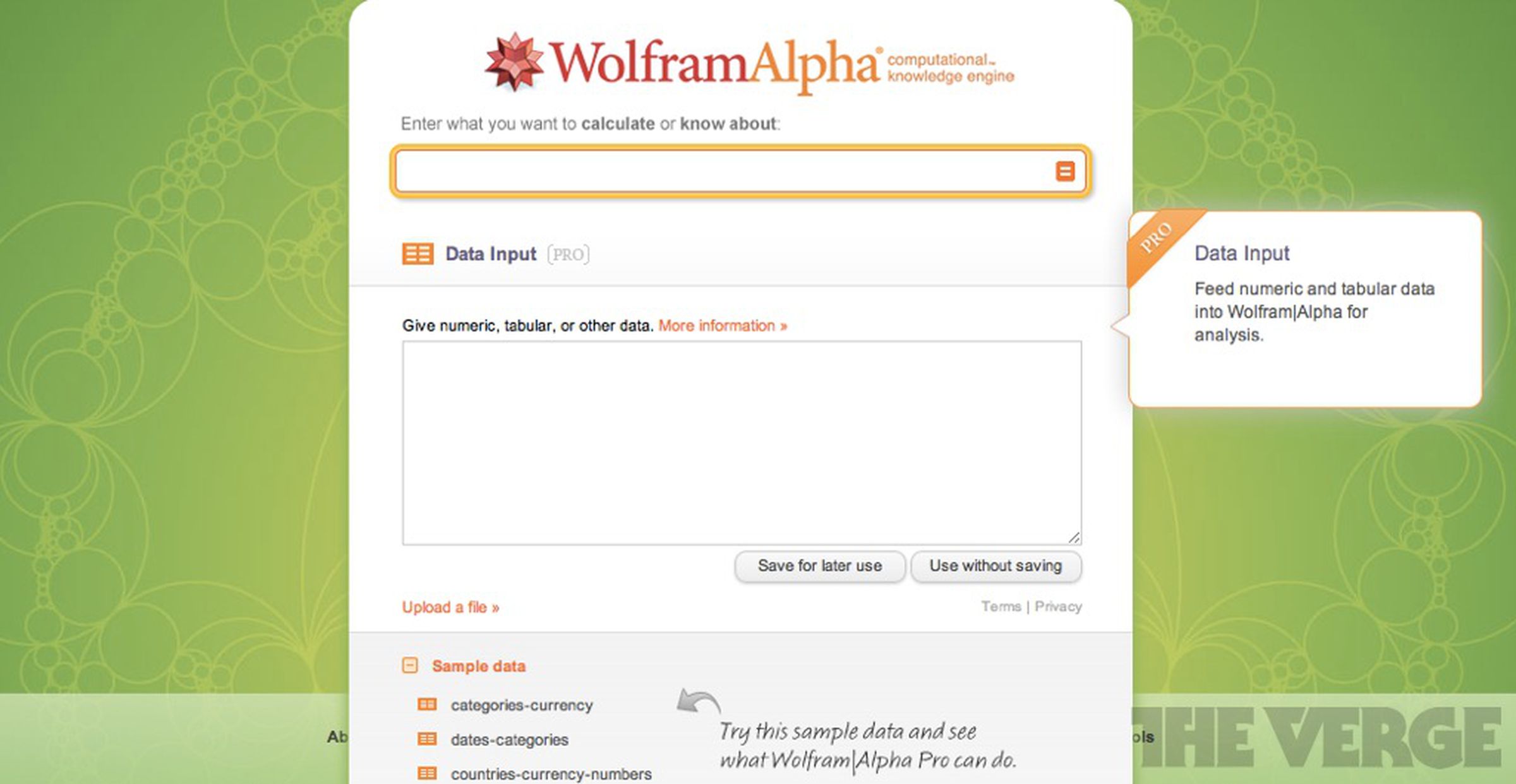 Wolfram Alpha Pro pictures
