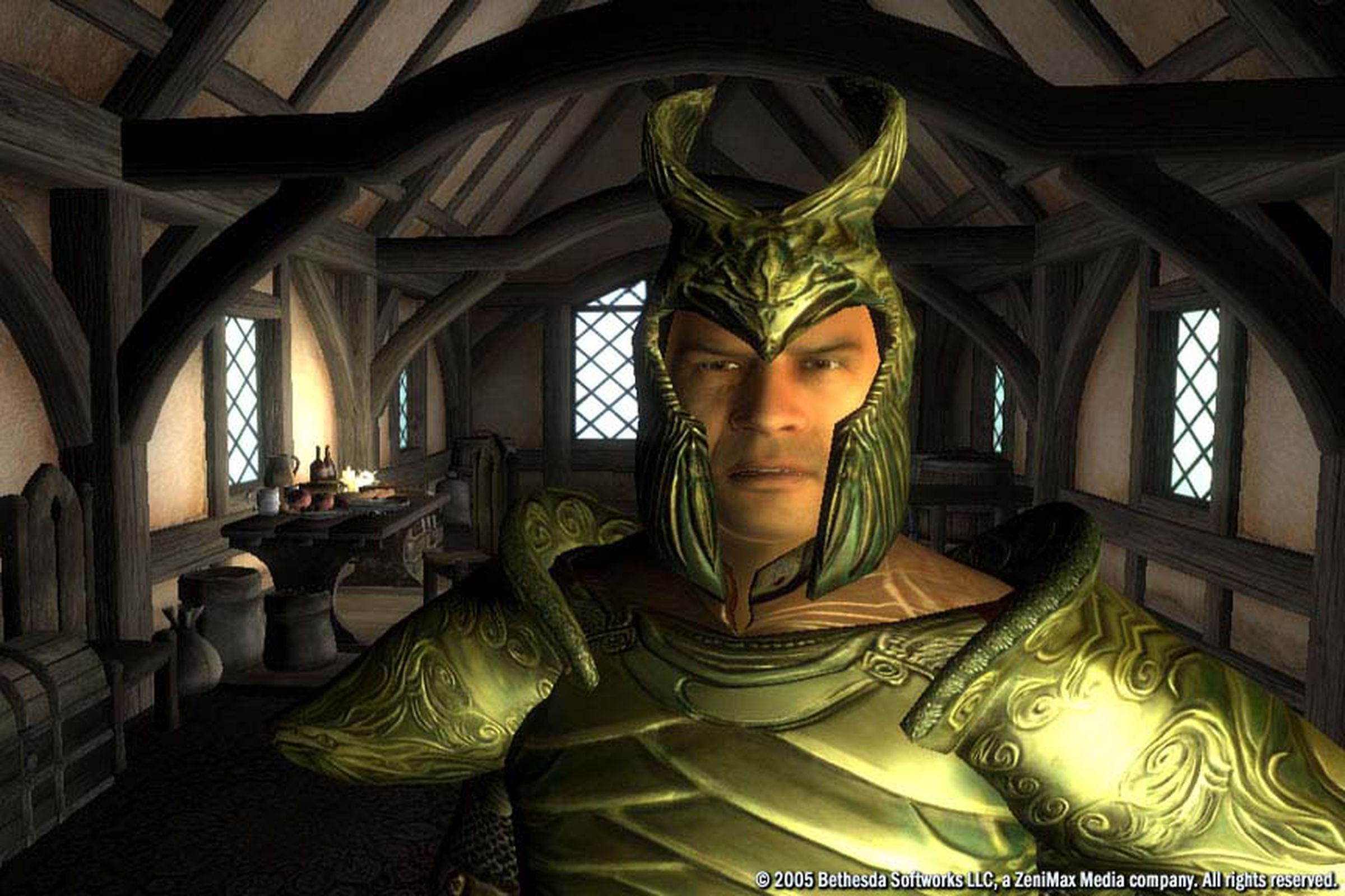 A screenshot from the original Elder Scrolls IV: Oblivion.