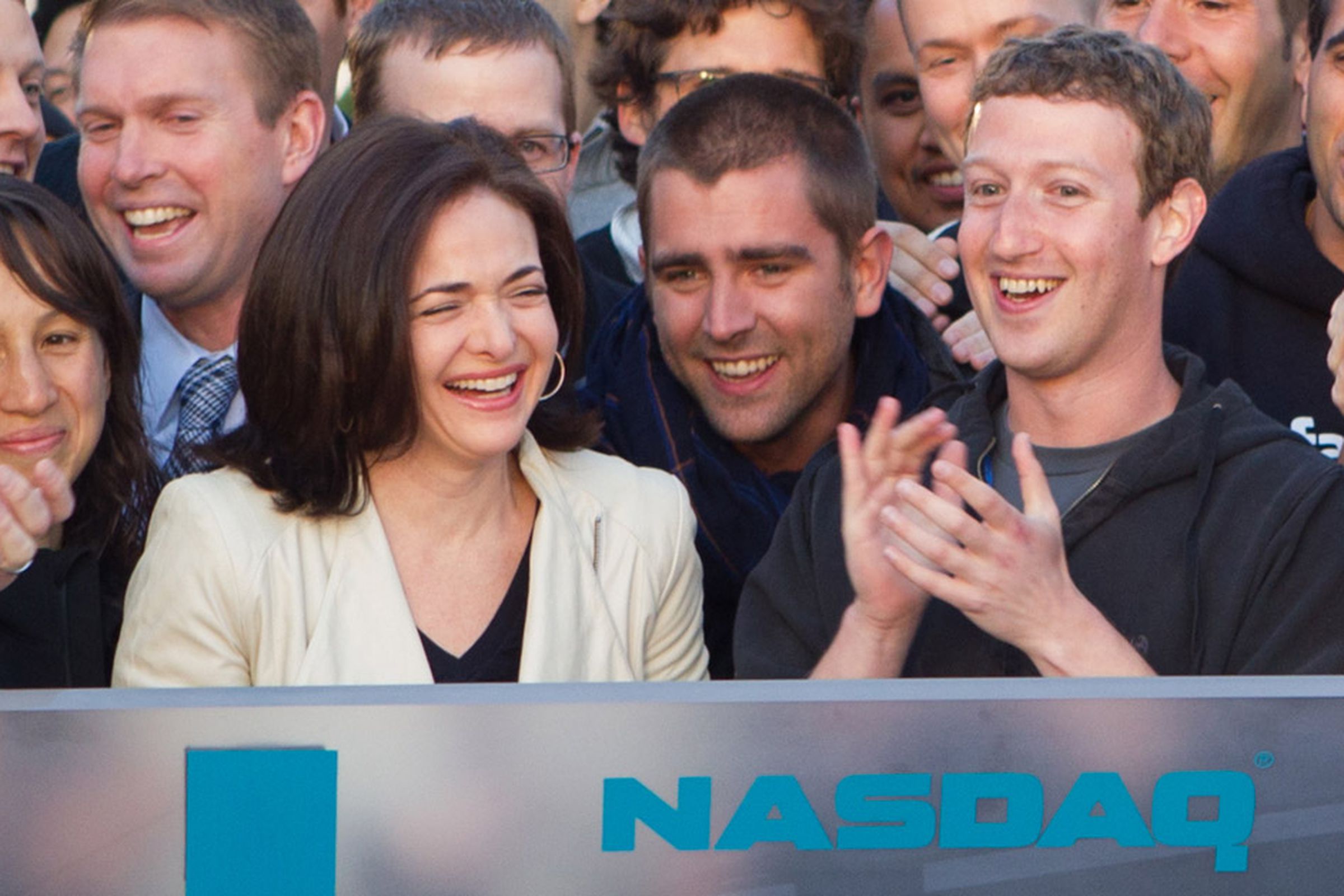 Happy Zuckerberg and Sandberg