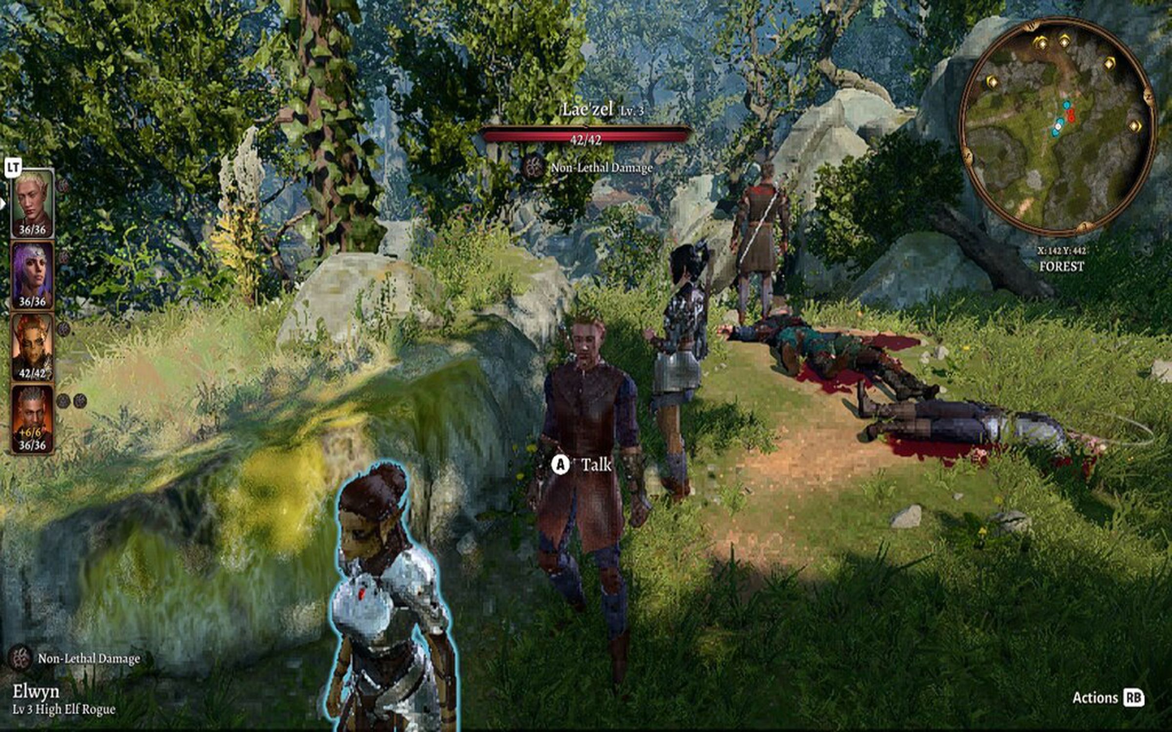 A screenshot from Baldur’s Gate 3 on Steam Deck.