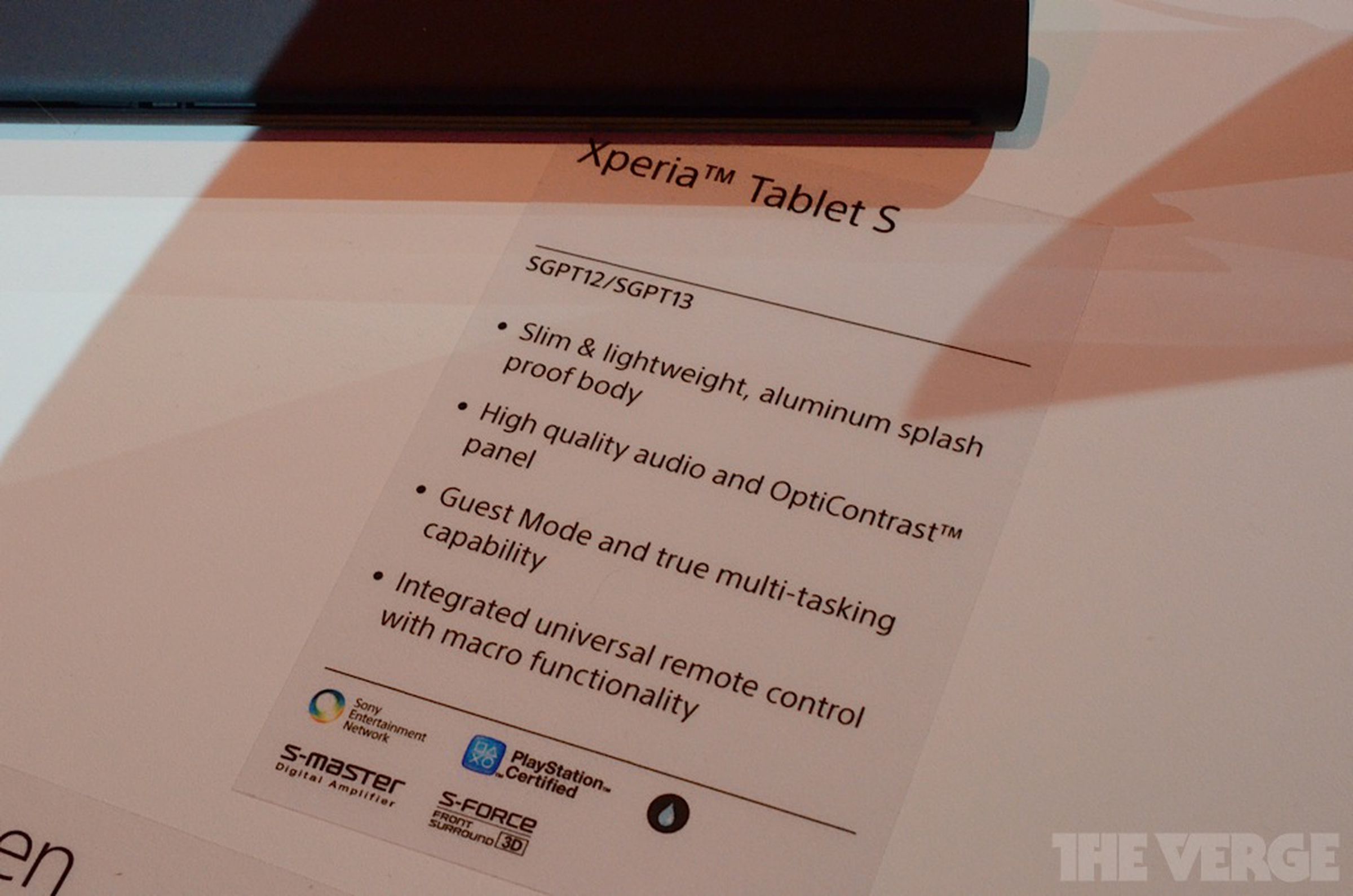 Sony Xperia Tablet S hands-on pictures from IFA 2012