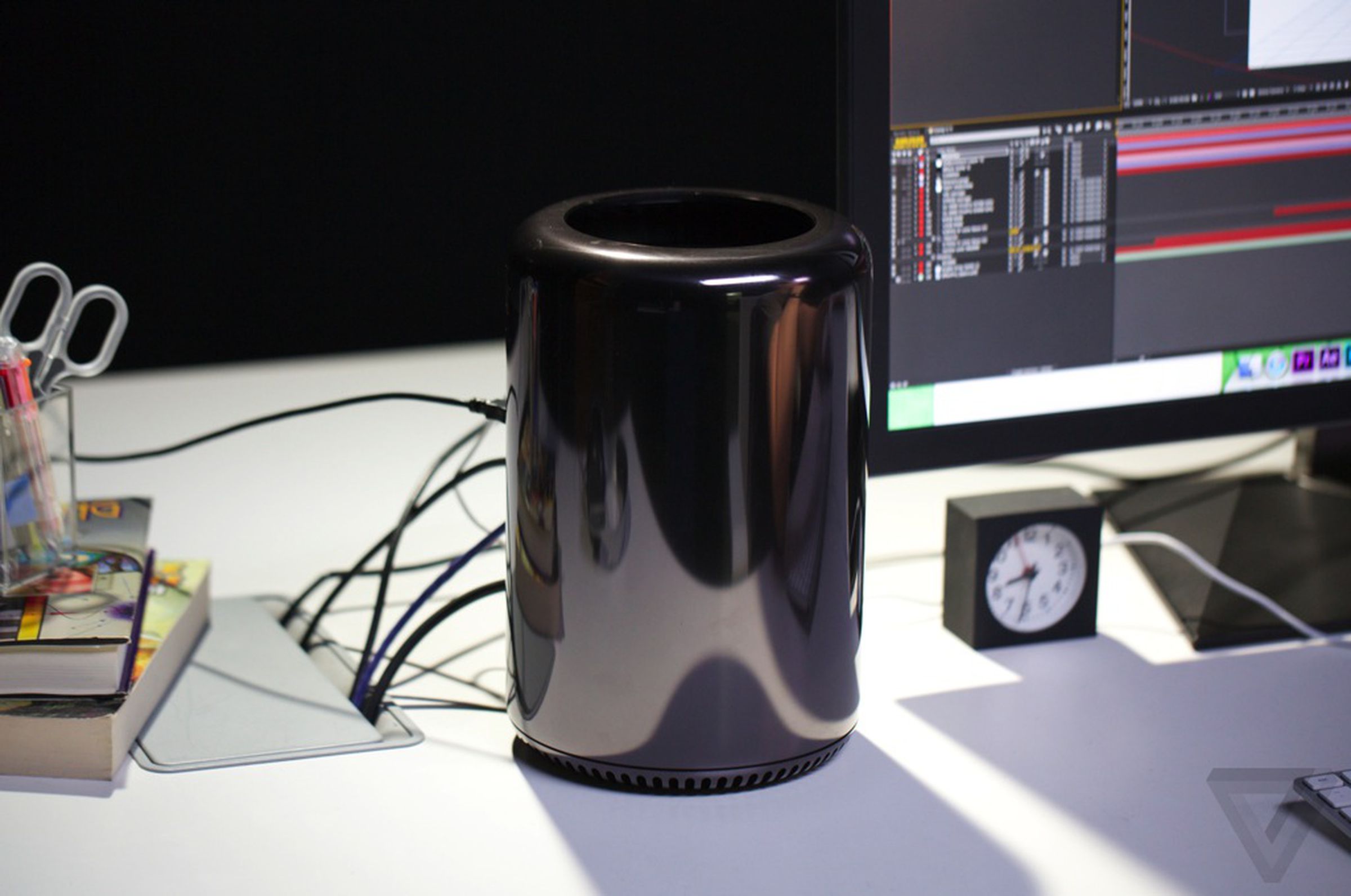 The cylindrical Mac Pro from 2013. 