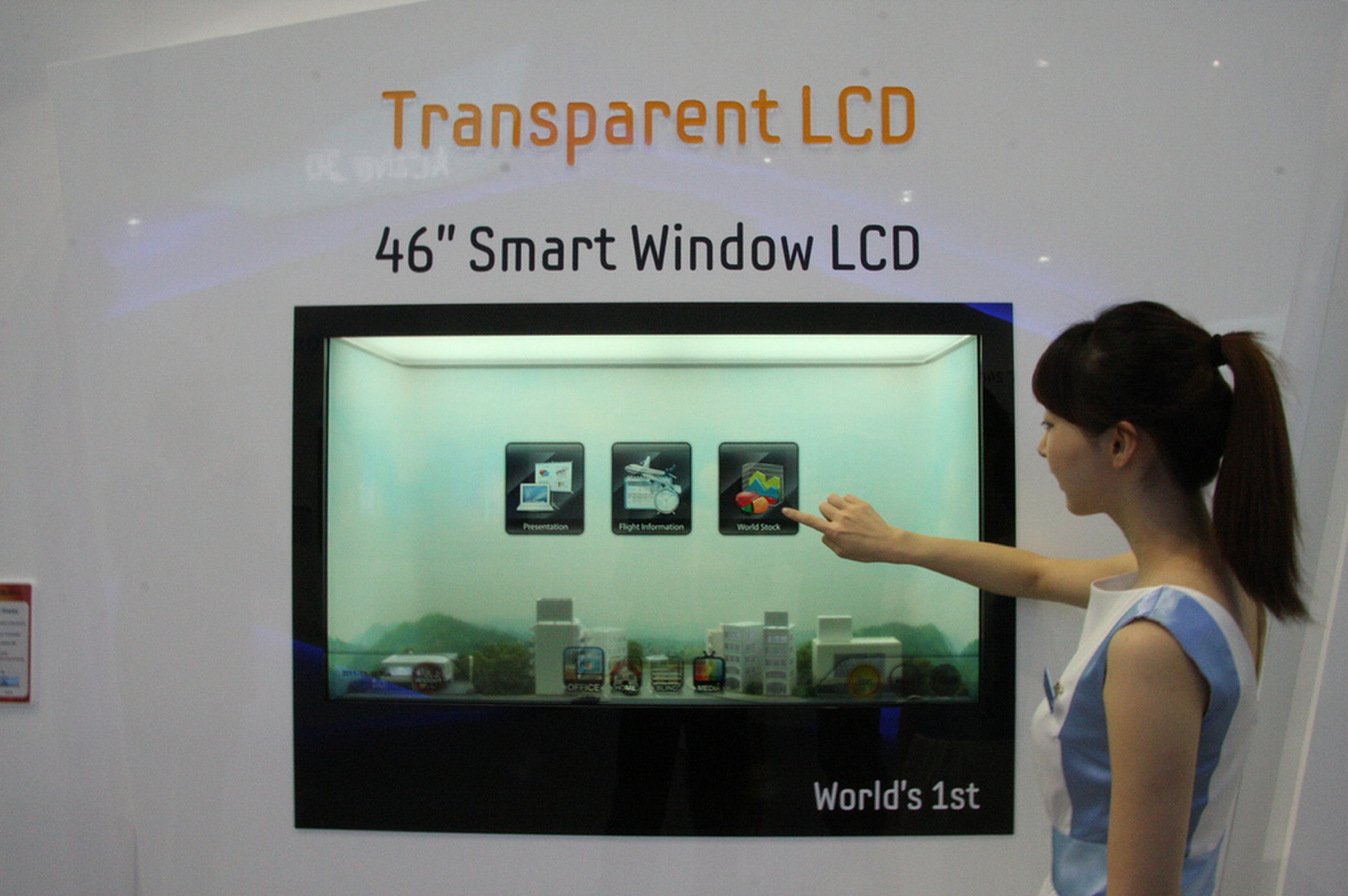 Samsung 46-inch transparent LCD gallery