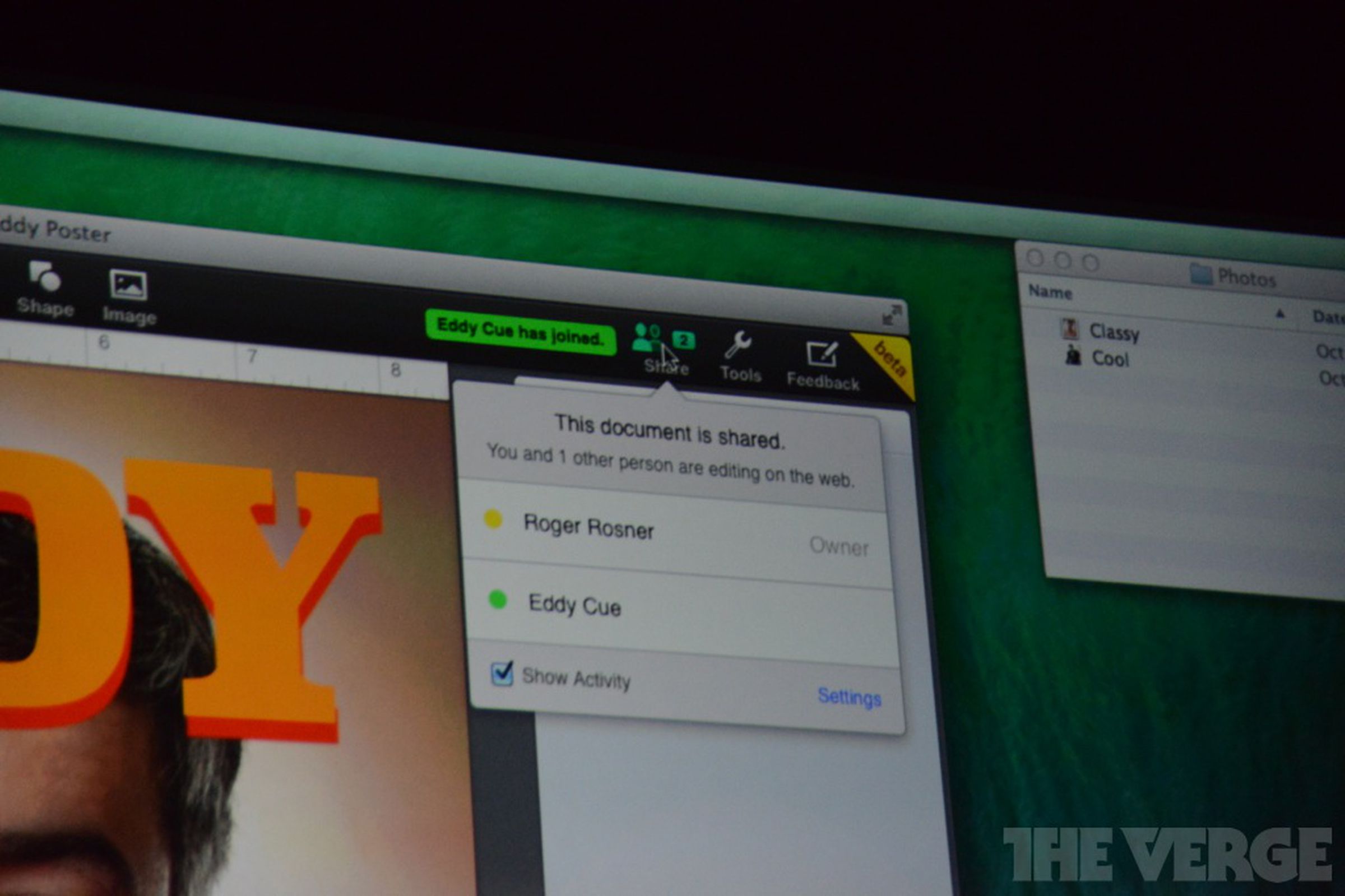 Photos of the new iWork update from Apple's fall 2013 event