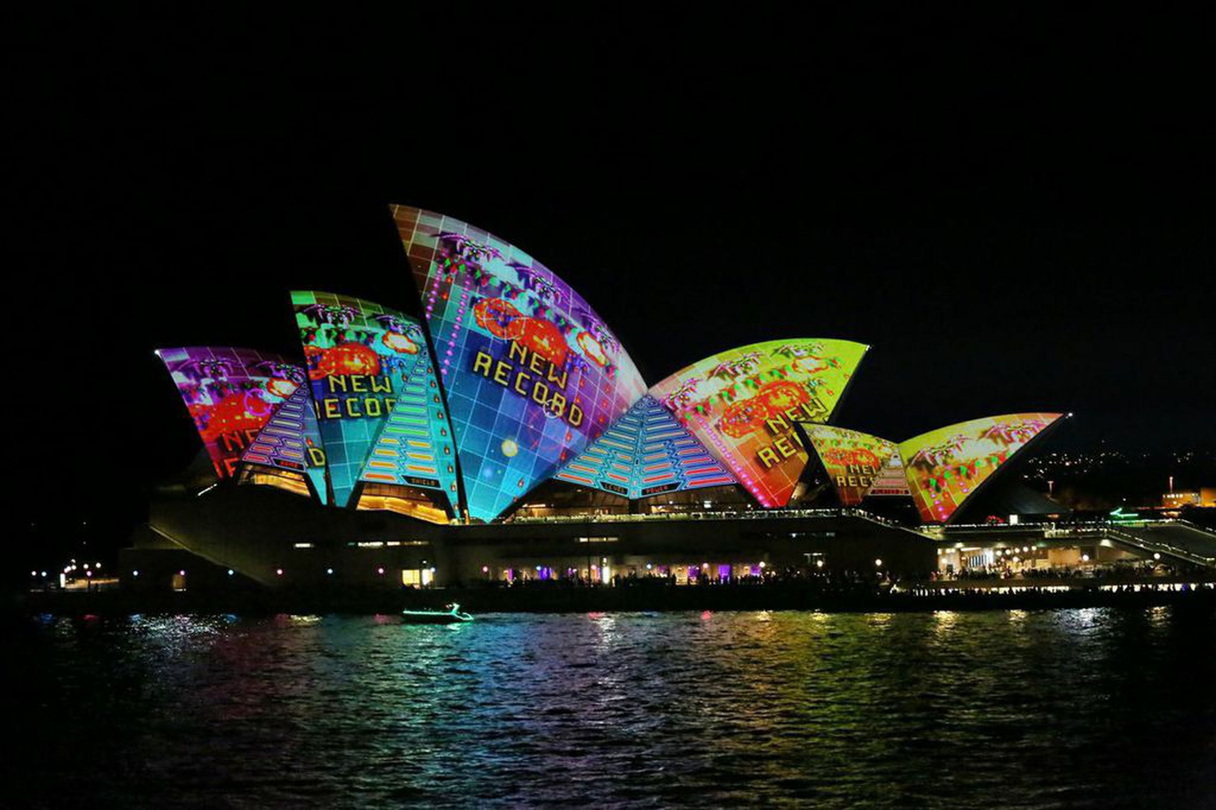 'Lighting the Sails' at the Sydney Opera House