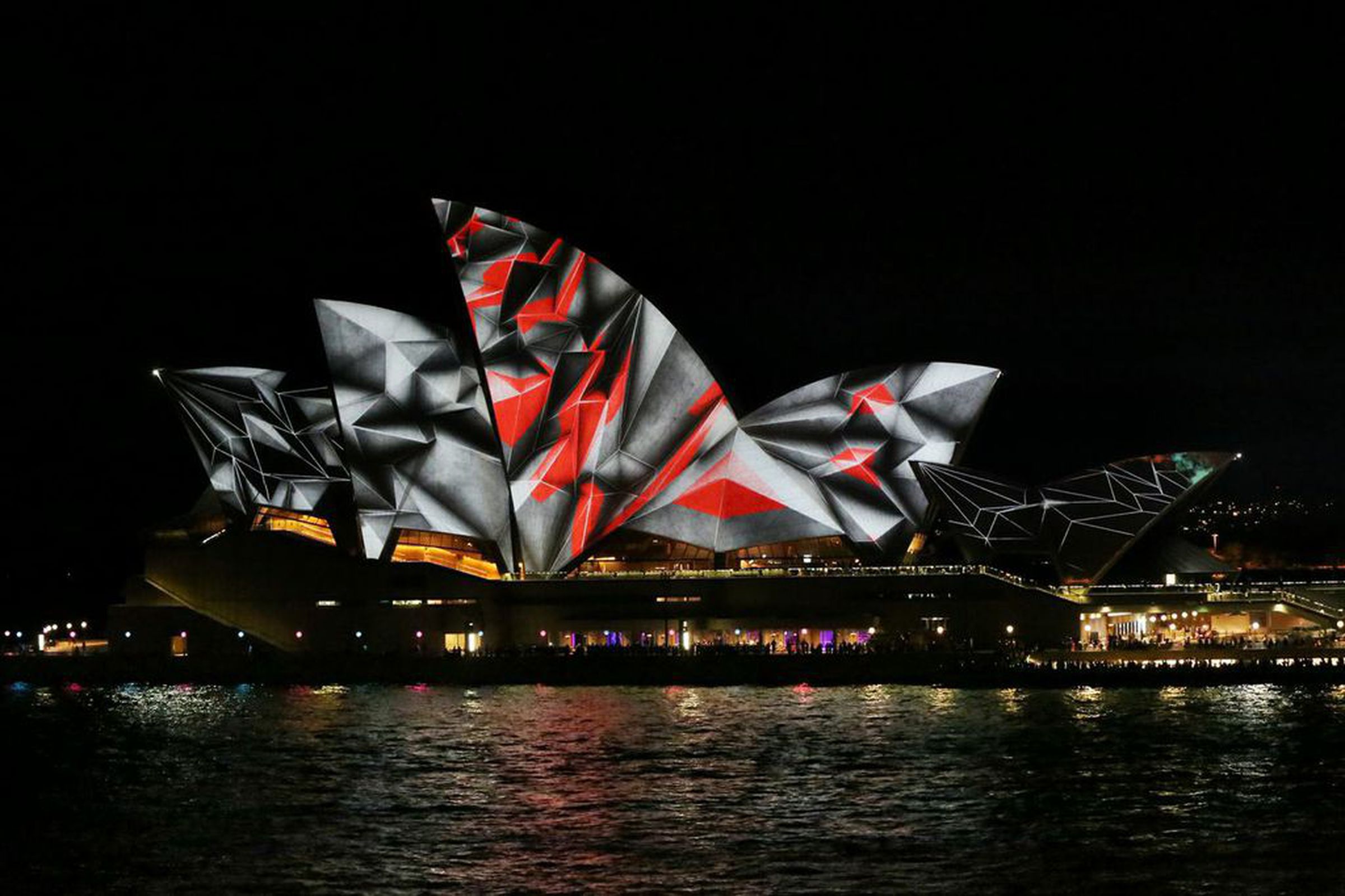 'Lighting the Sails' at the Sydney Opera House