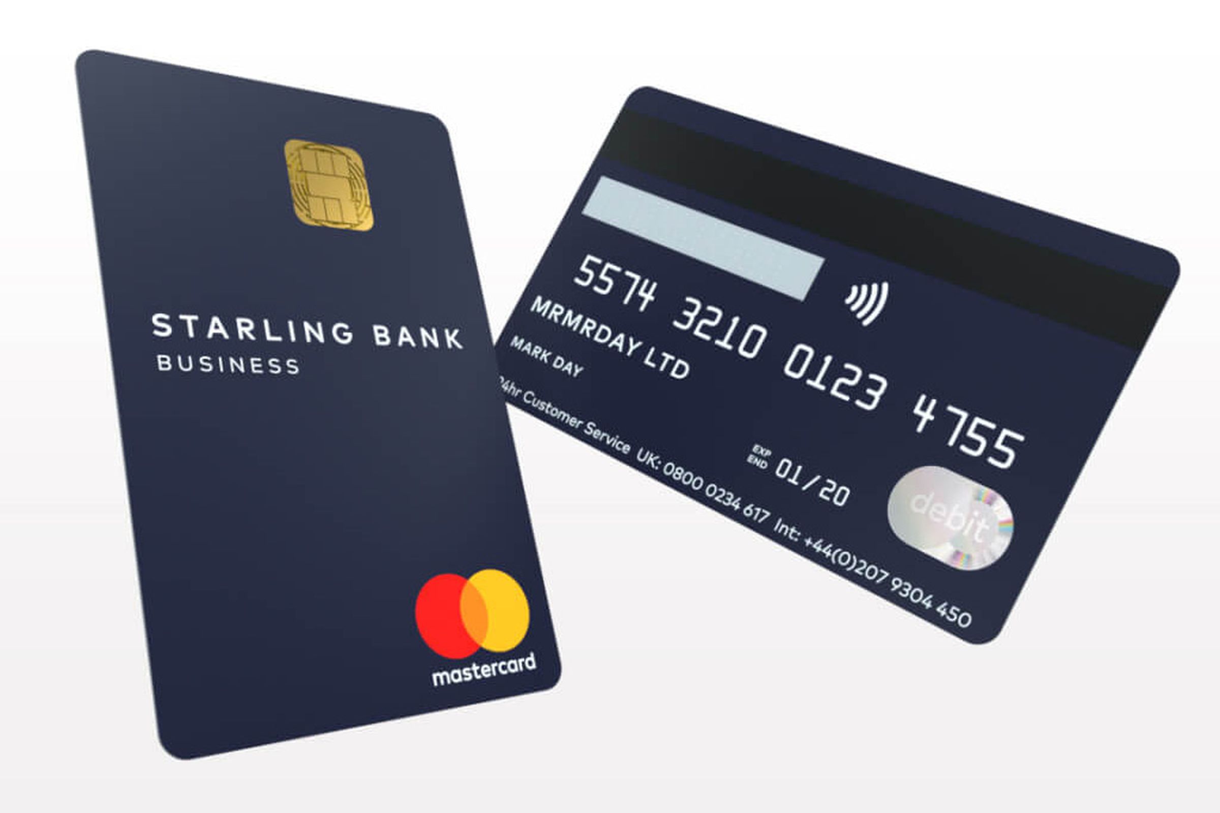 Starling Bank’s portrait Mastercard debit card