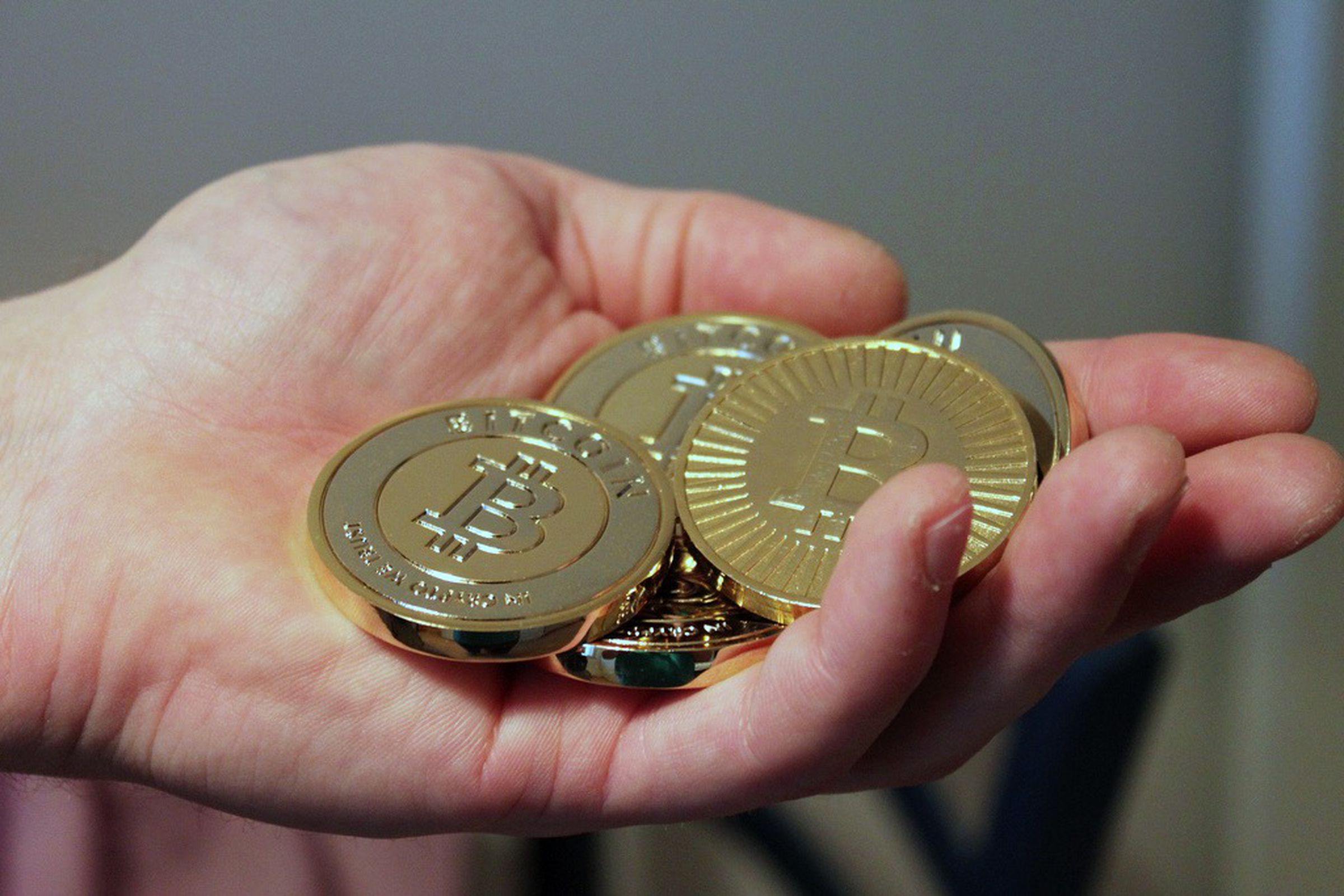bitcoin in the hand btc trinkets