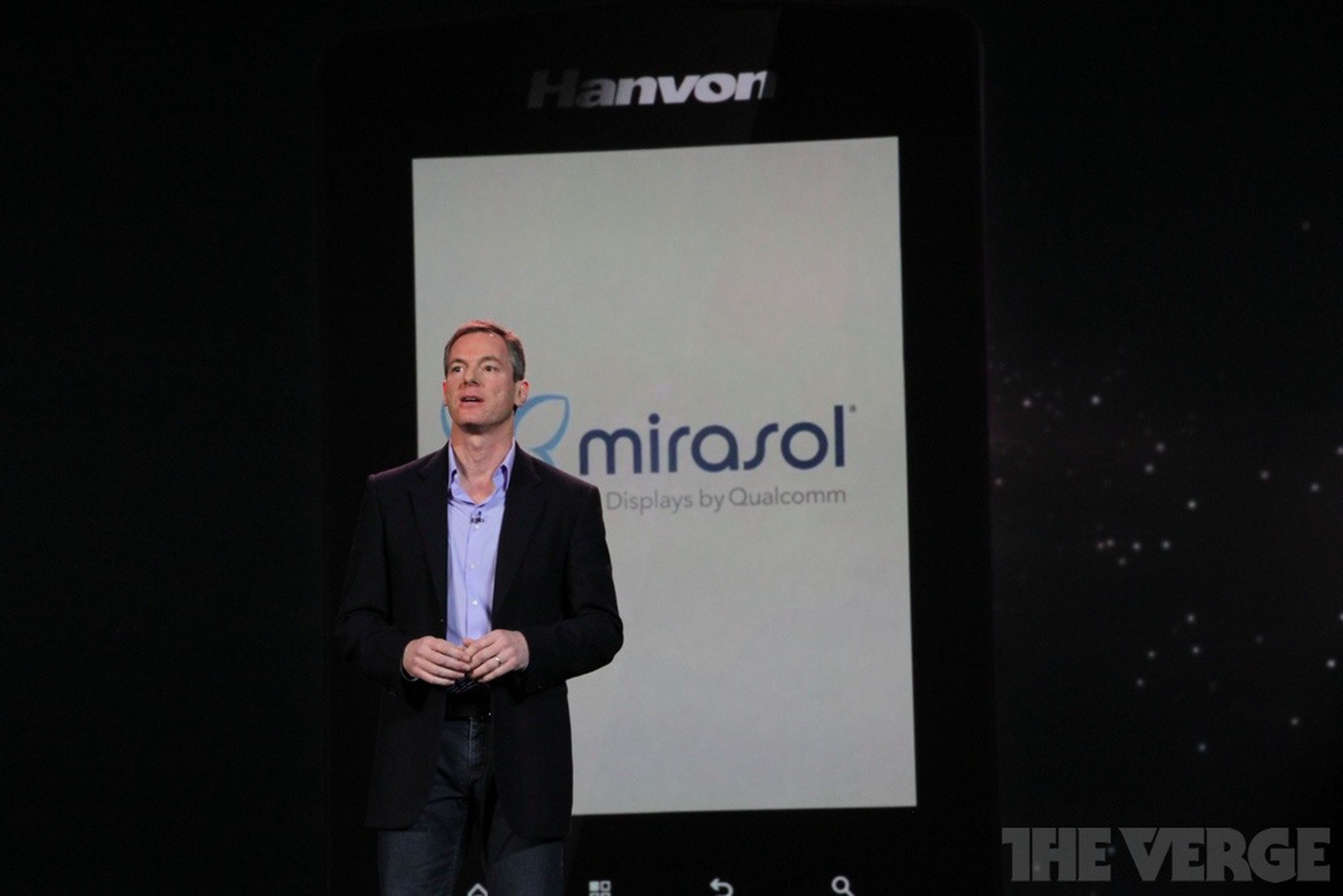 Hanvon's Mirasol color e-reader at Qualcomm's CES 2012