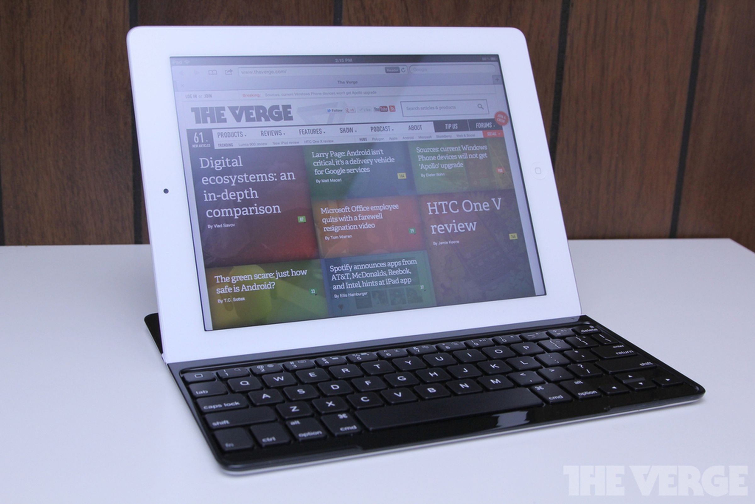 Logitech Ultrathin Keyboard Cover for iPad hands-on pictures