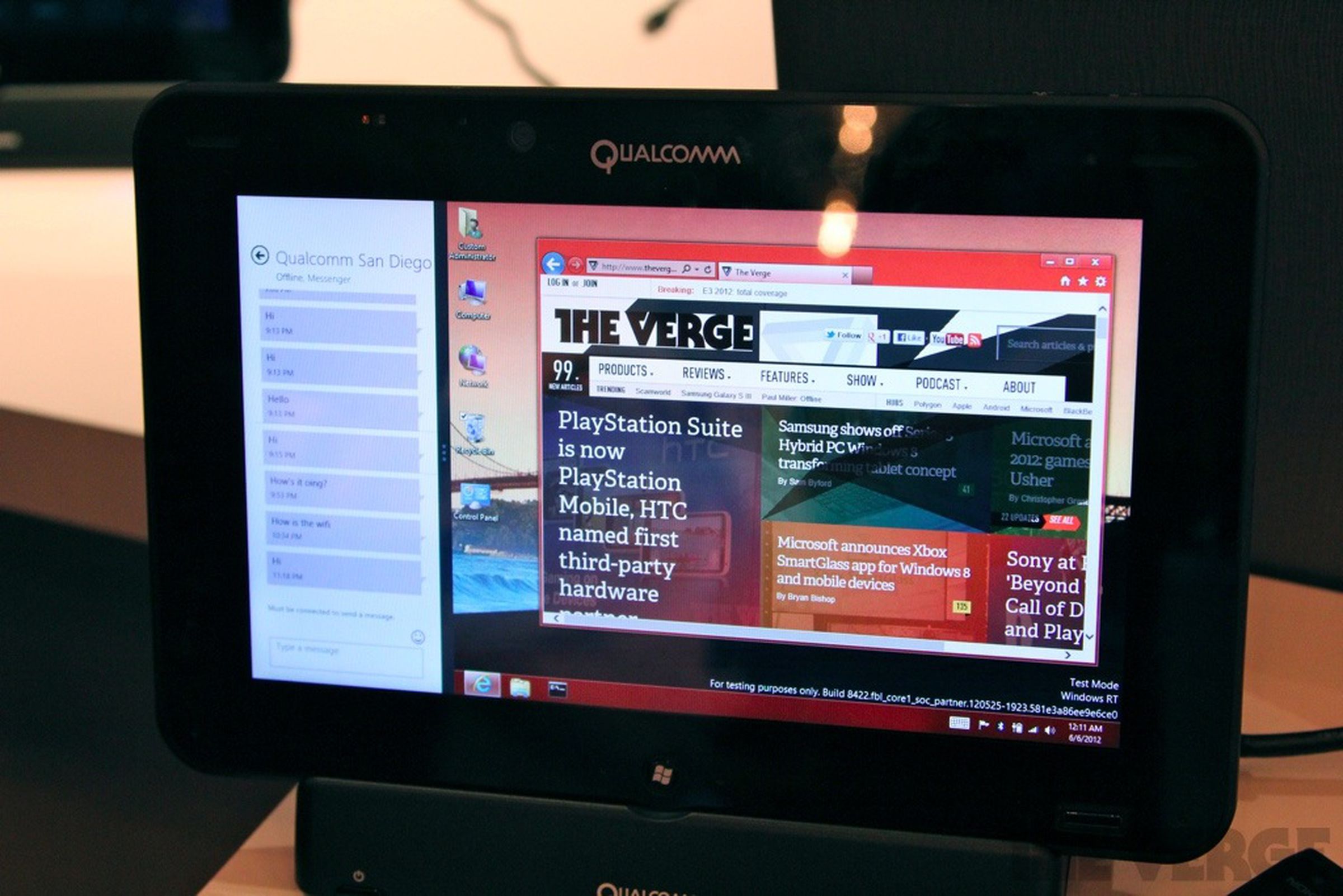 Qualcomm's Windows RT reference platform hands-on pictures