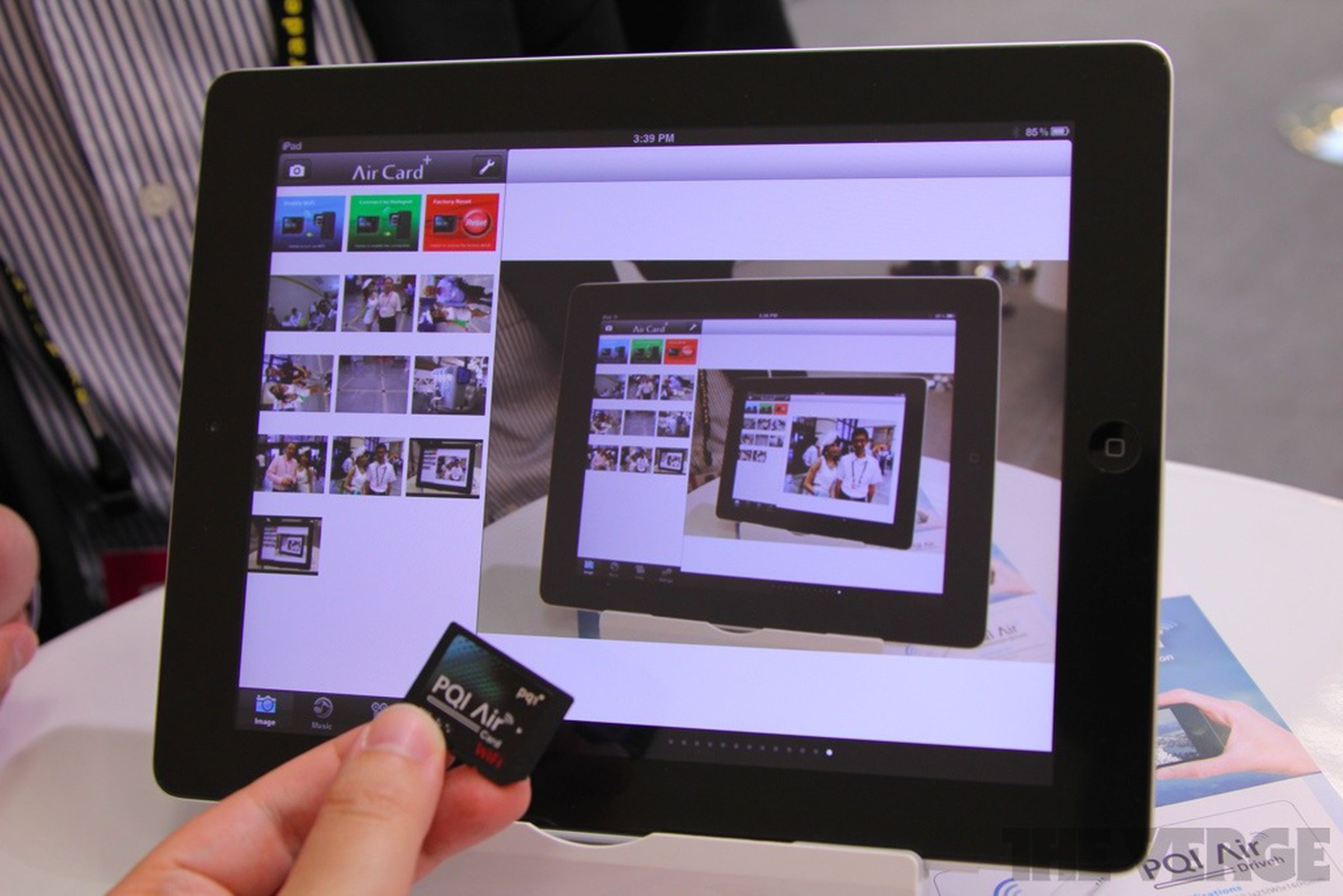 PQI Air Card Wi-Fi SD card hands-on pictures